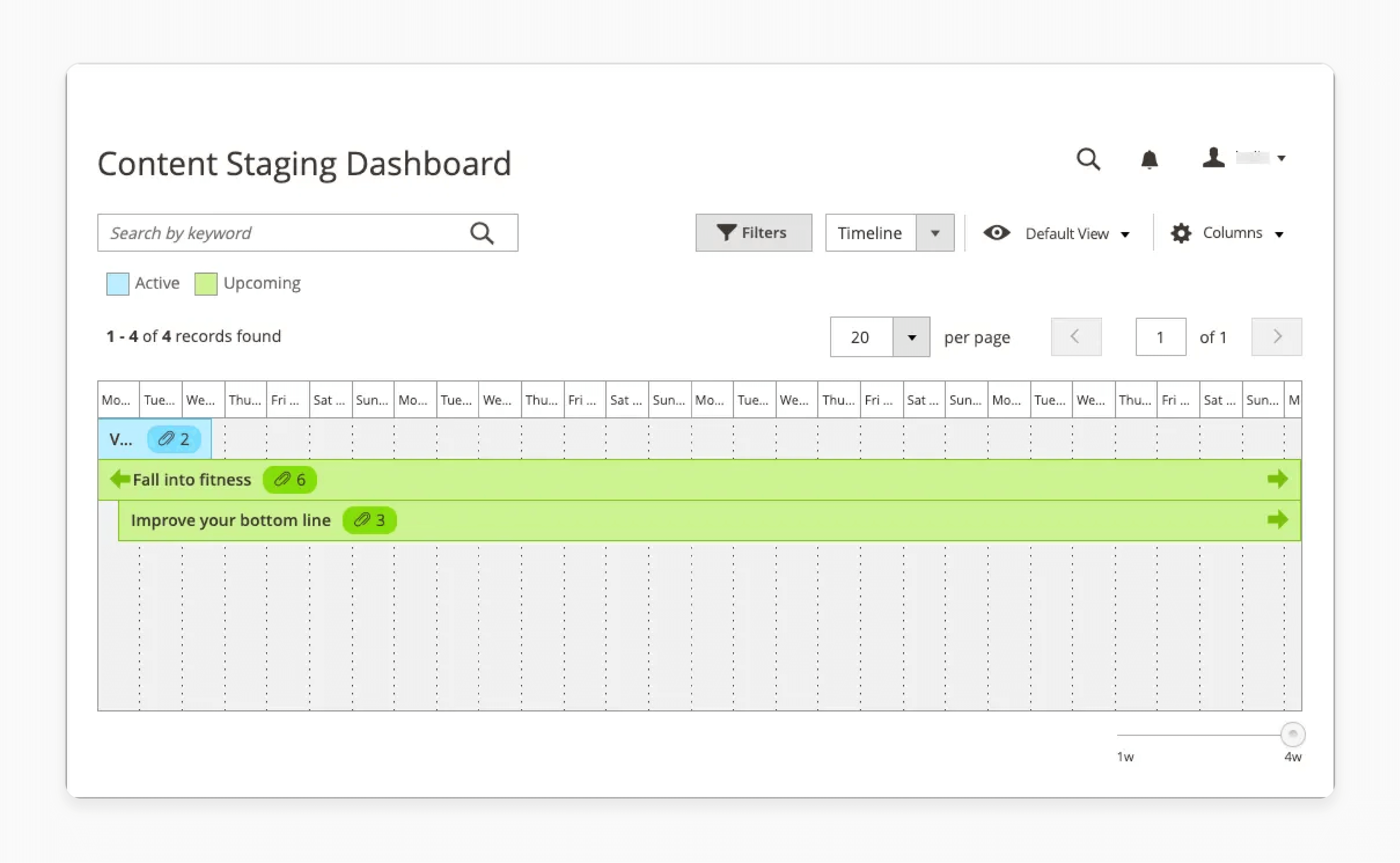 Magento Content Staging handling baseline content efficiently