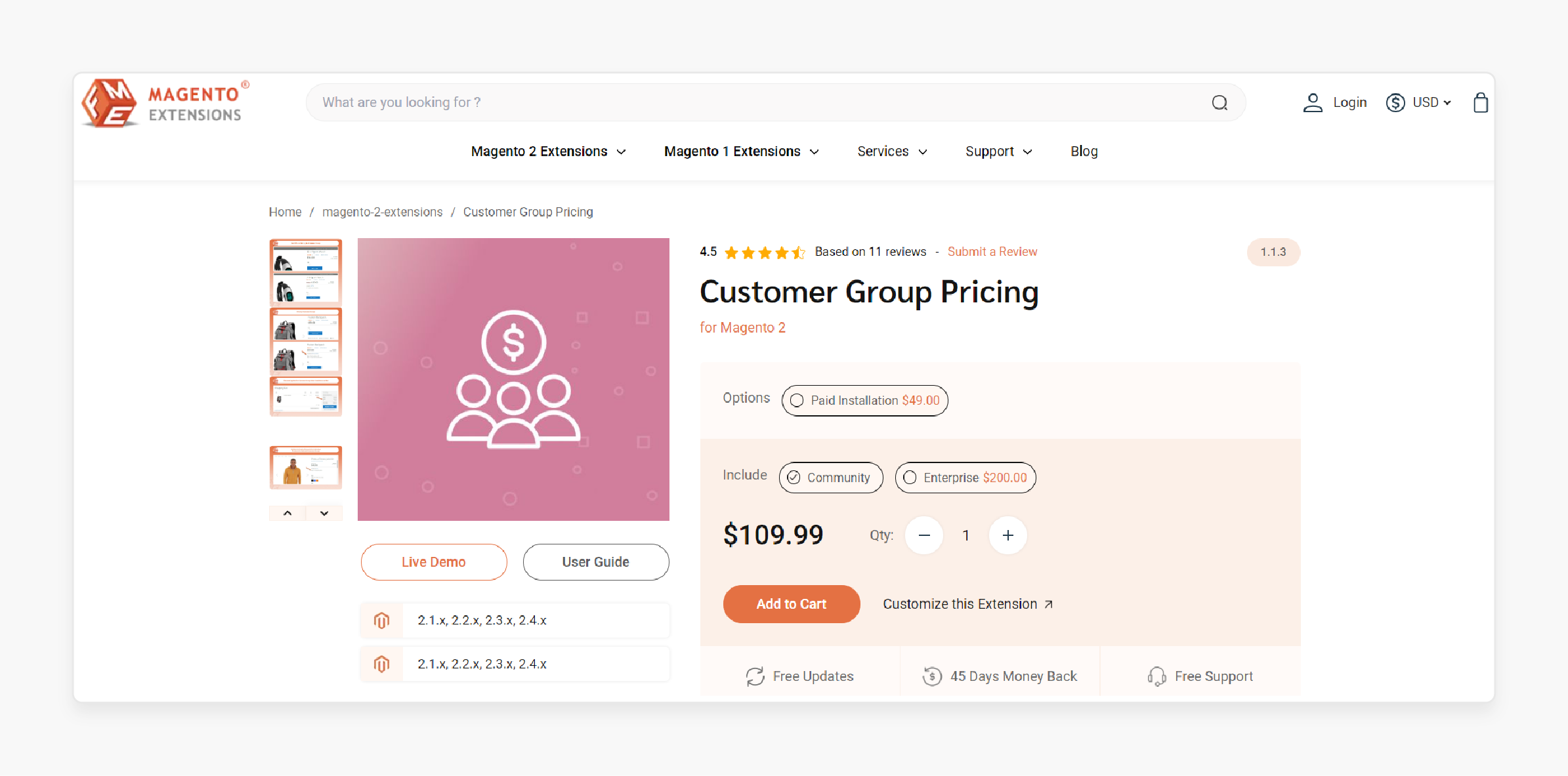 Customer Group Pricing extension for Magento 2 by FMEExtensions