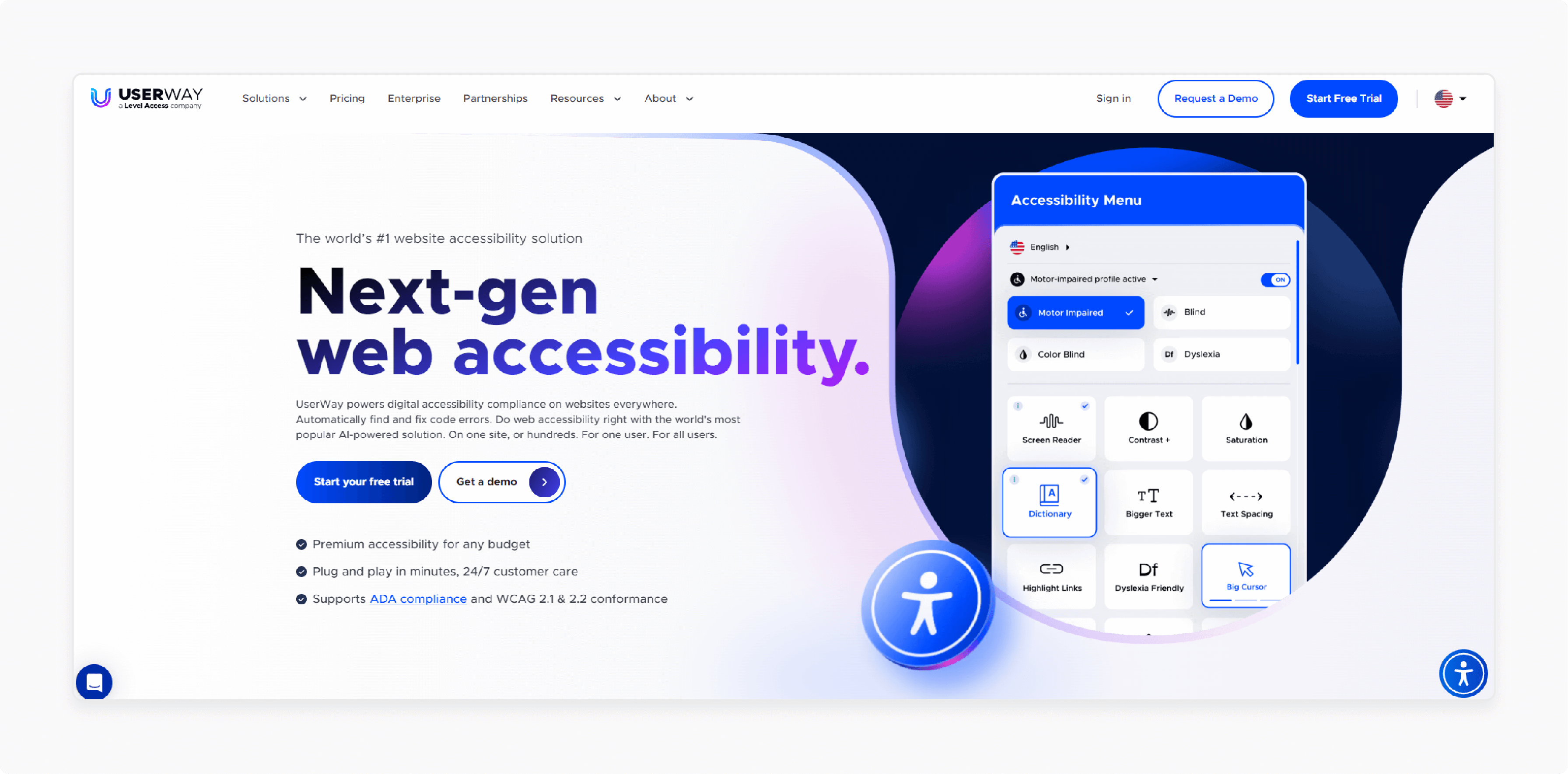 Userway Magento Accessibility Extensions