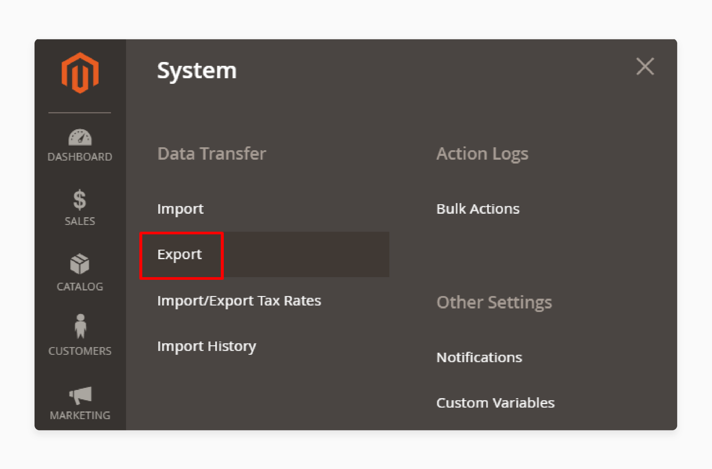 Checking attribute usage in Magento through the export feature