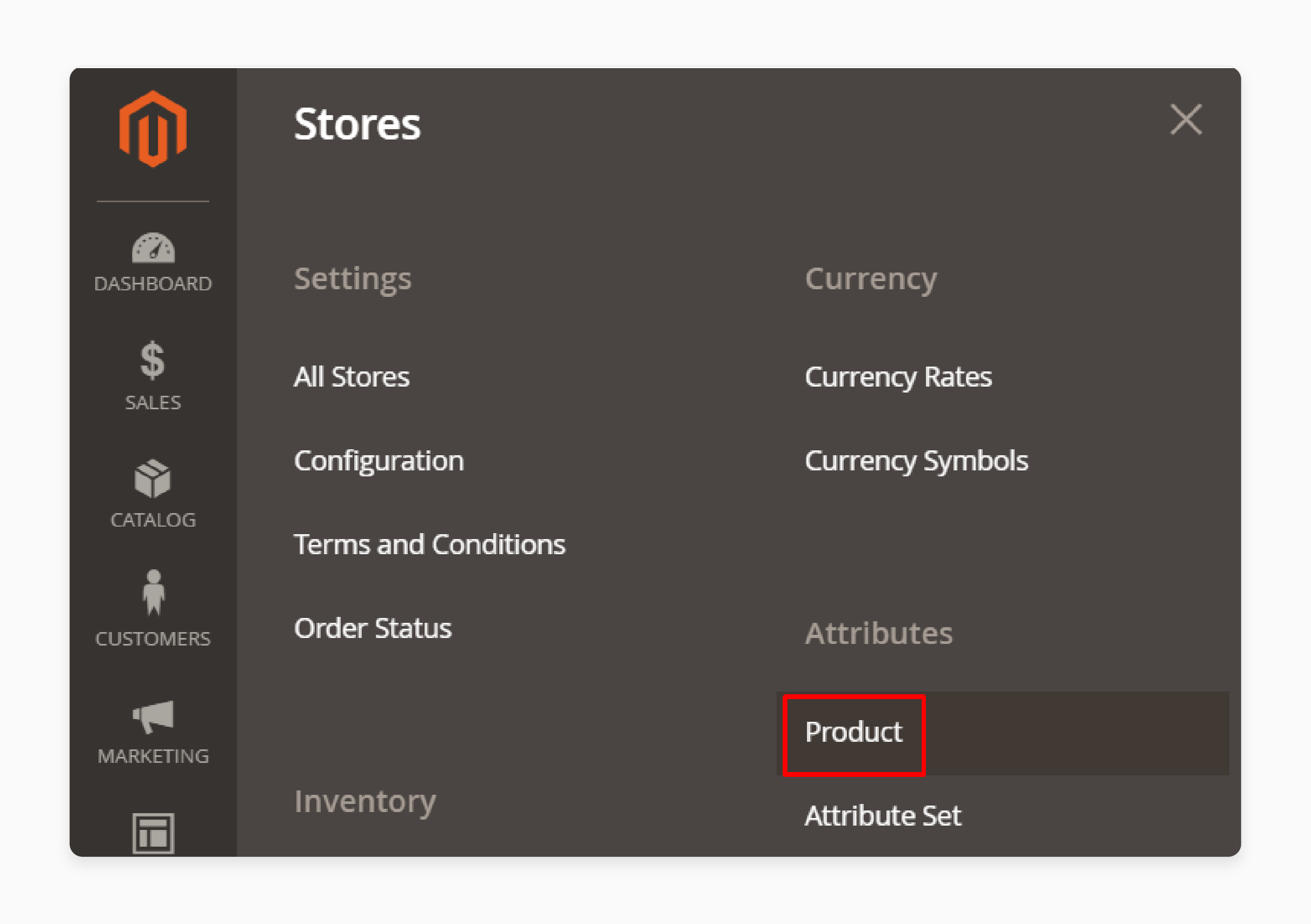 Accessing product attributes in Magento admin panel