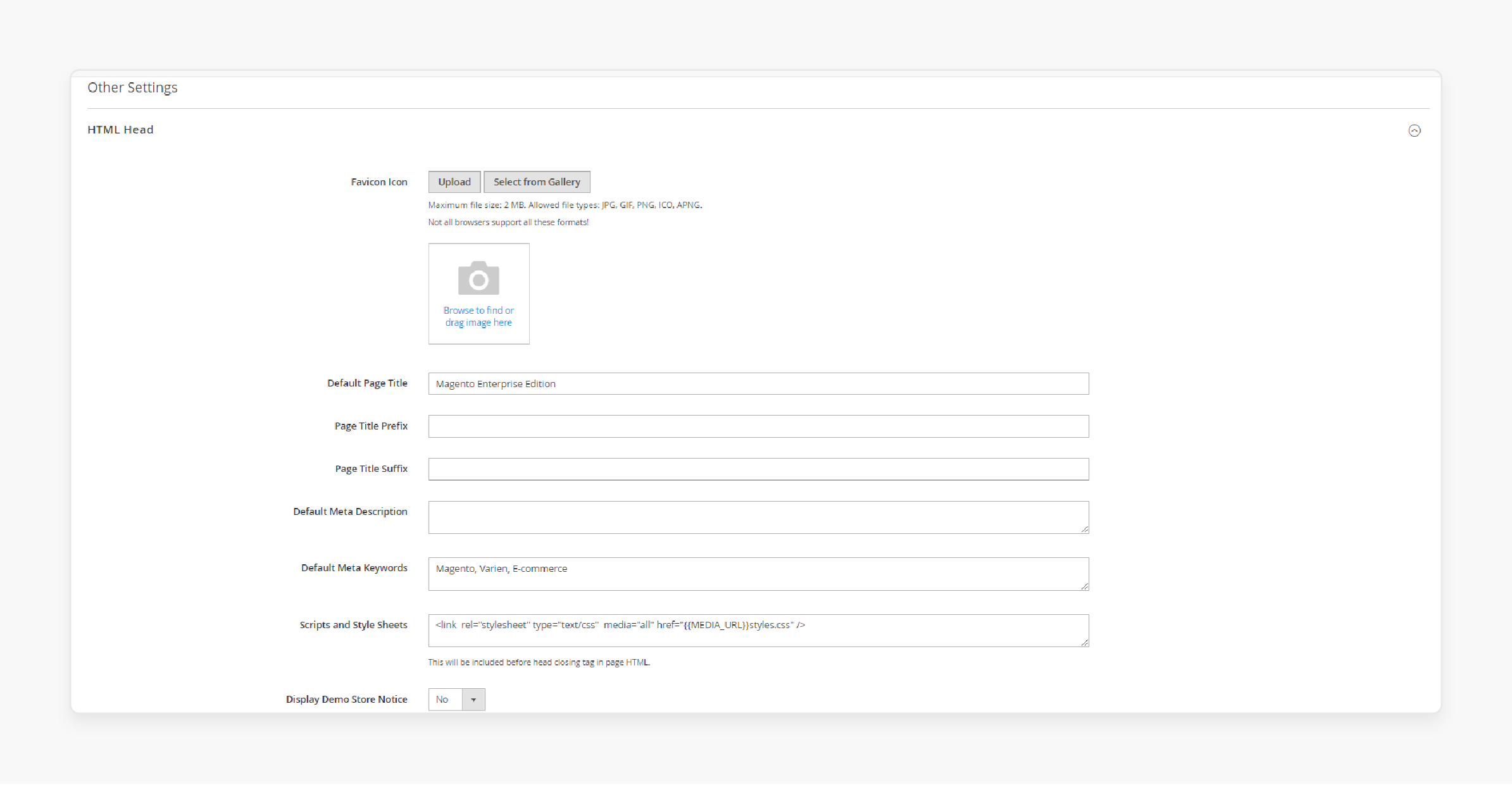 Steps to add Google Tag Manager code in Adobe Commerce Store settings