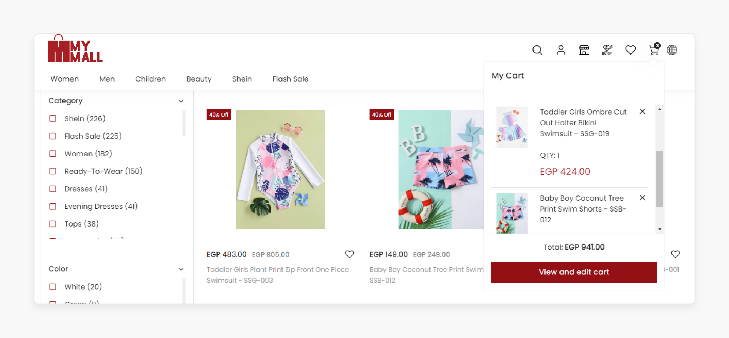 Ajax cart and layered navigation features in SM Market Magento 2 Theme for a smoother shopping experience