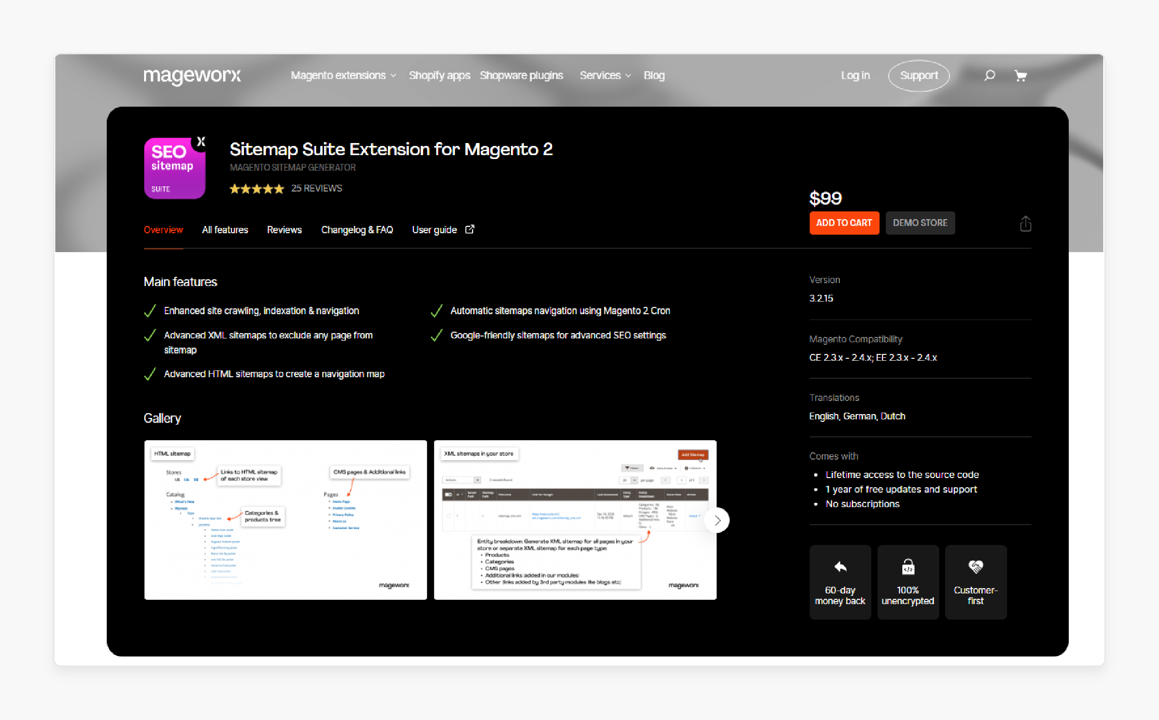 Sitemap Suite Extension for Magento 2 - Mageworx