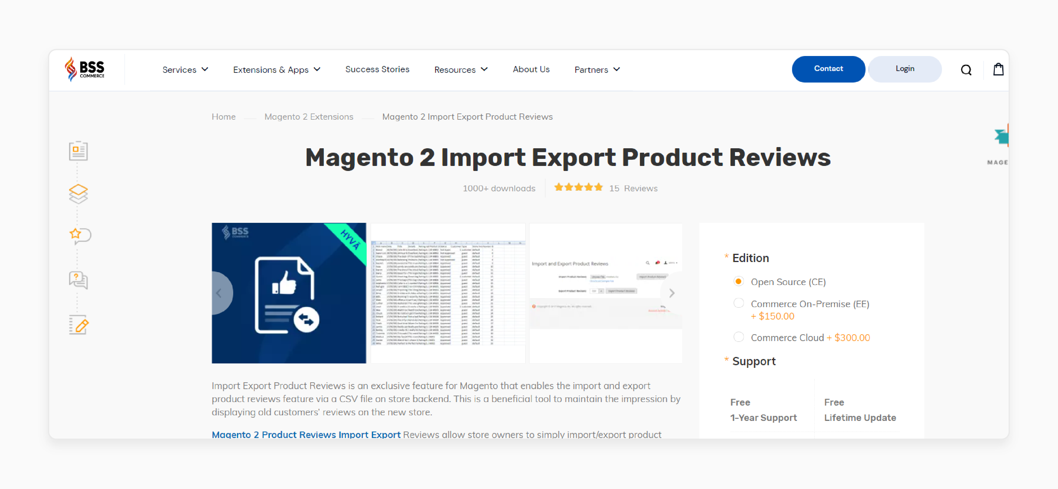 Magento 2 Import Export Product Reviews by BSS Commerce