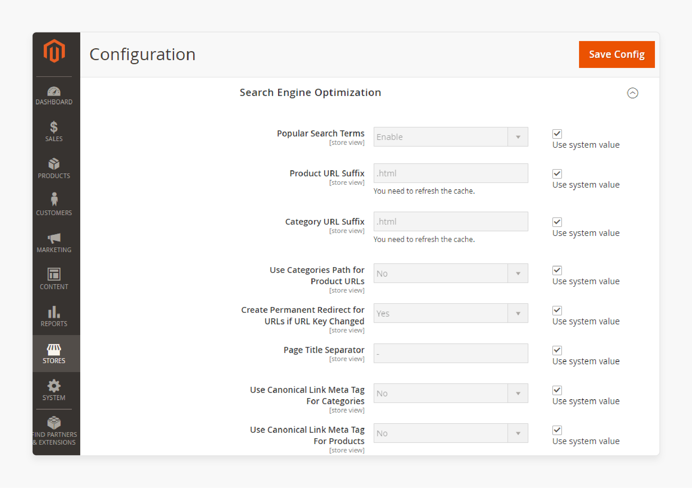 Steps to Configure Magento 2 SEO-Friendly URL-9