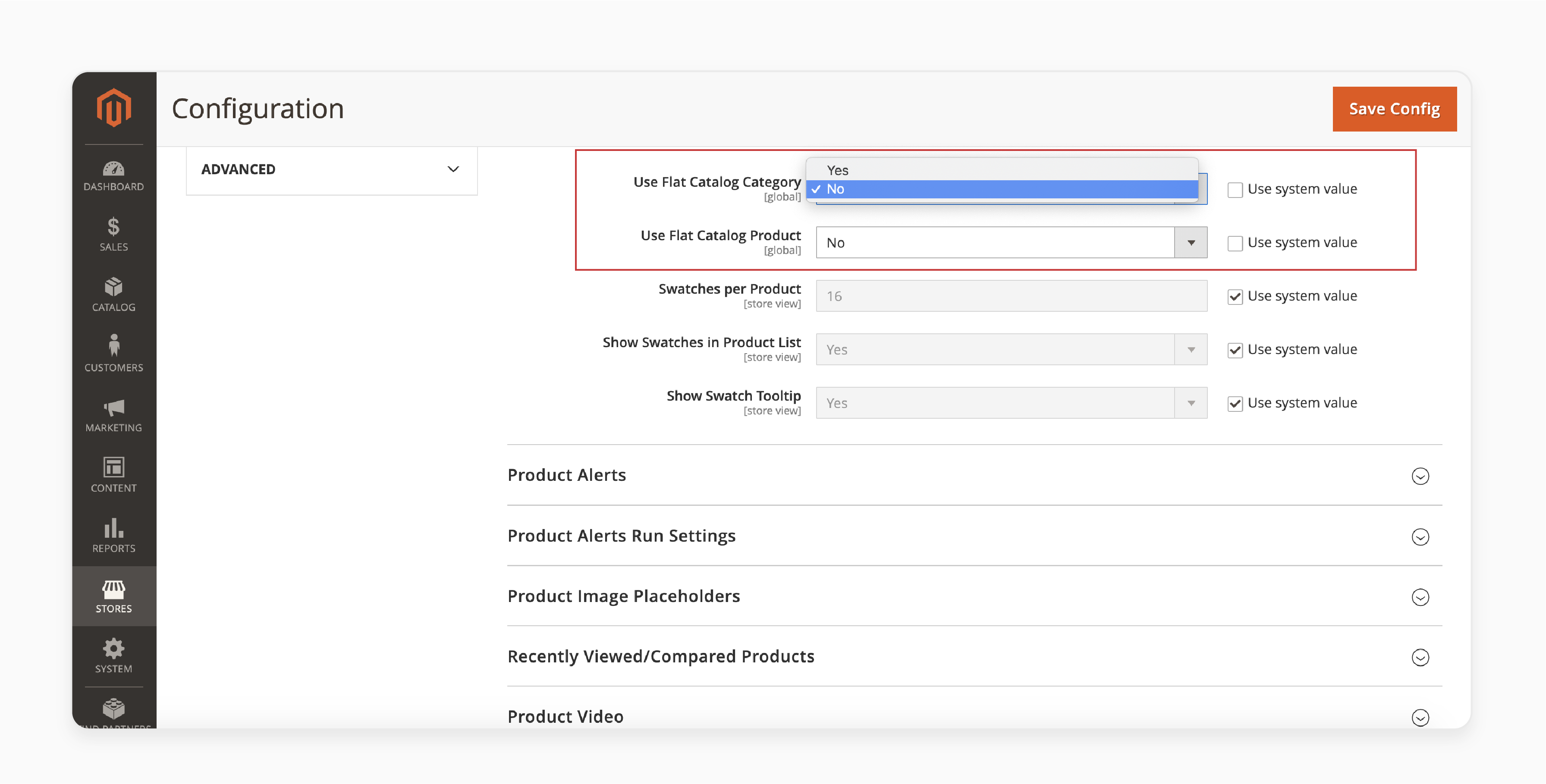 Disabling flat catalog in Magento 2.3.x to improve performance