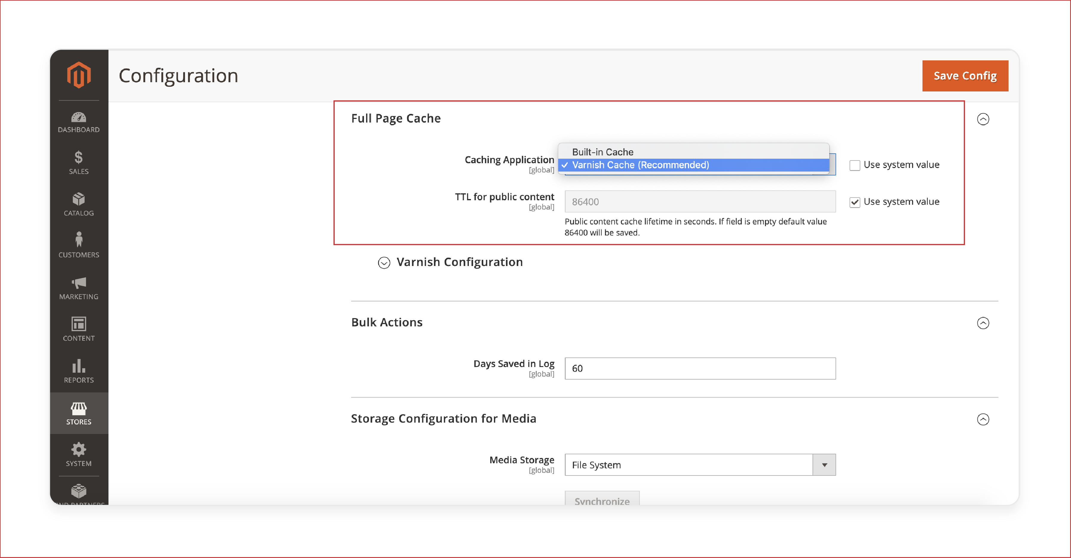 Step-by-step guide on enabling Varnish Cache for Magento 2 caching