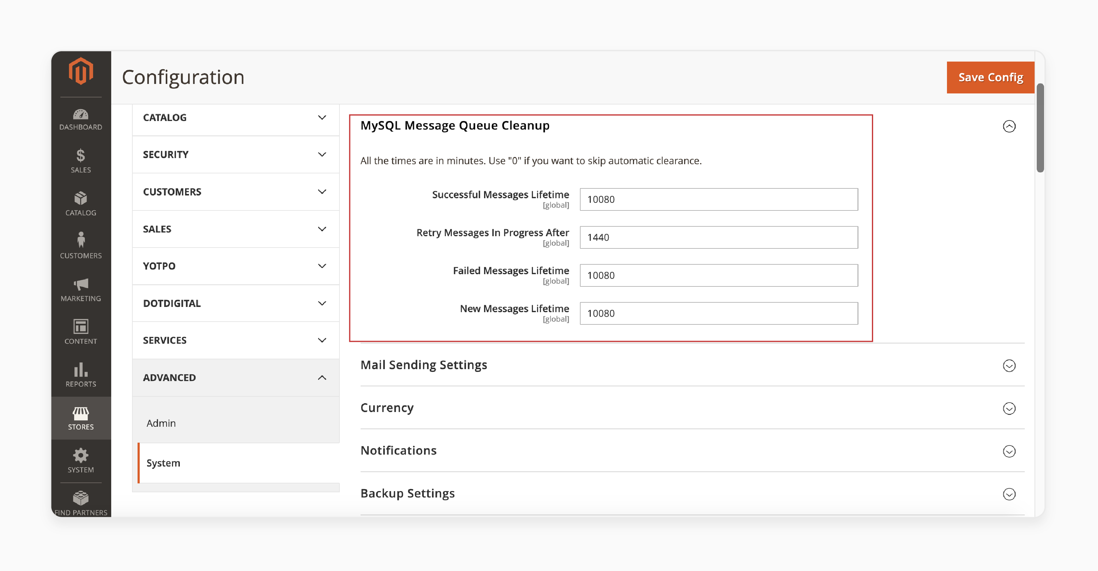 Using Magento log cleaning to maintain optimal site performance