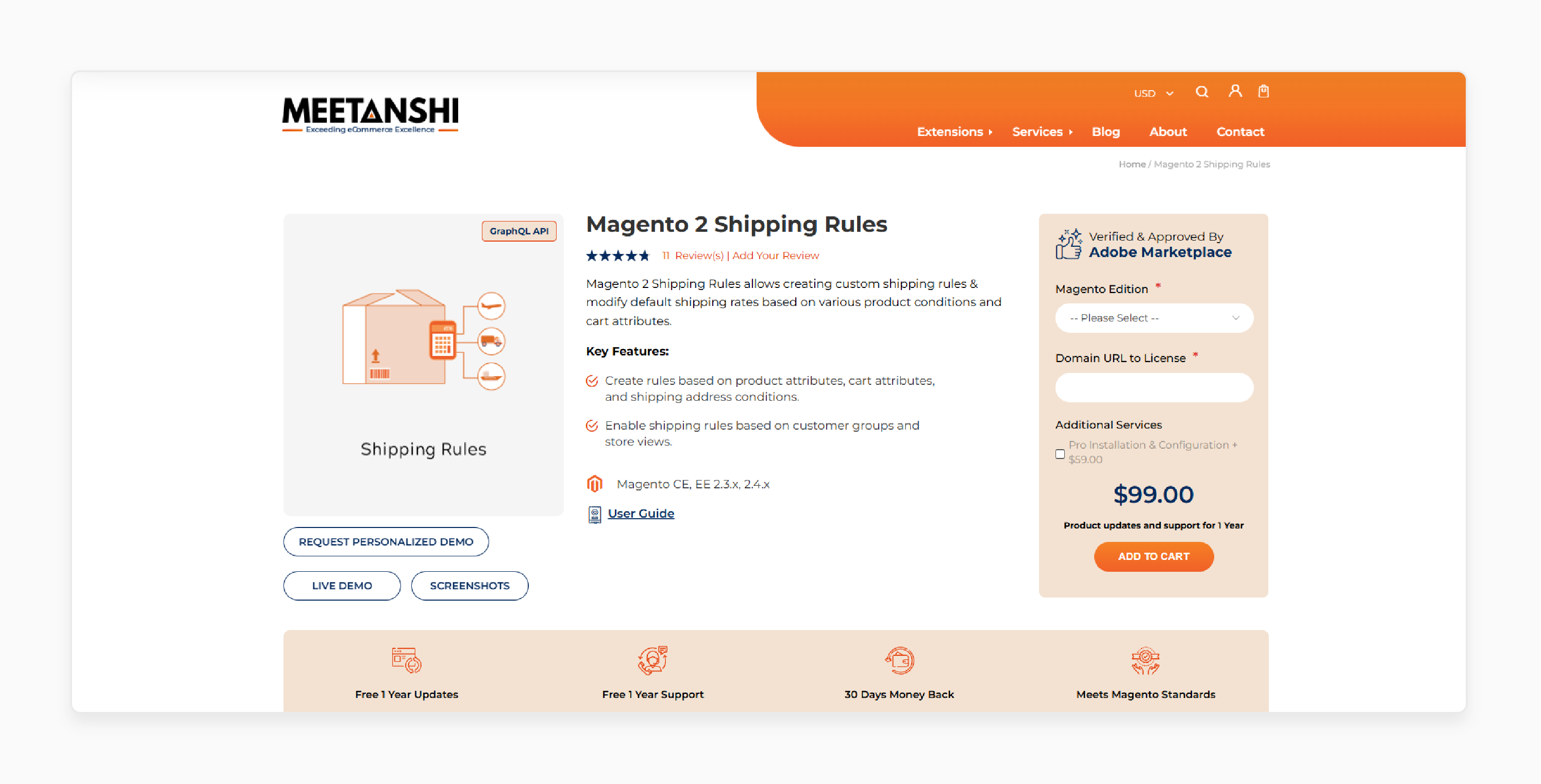 Meetanshi Magento 2 Shipping Rules