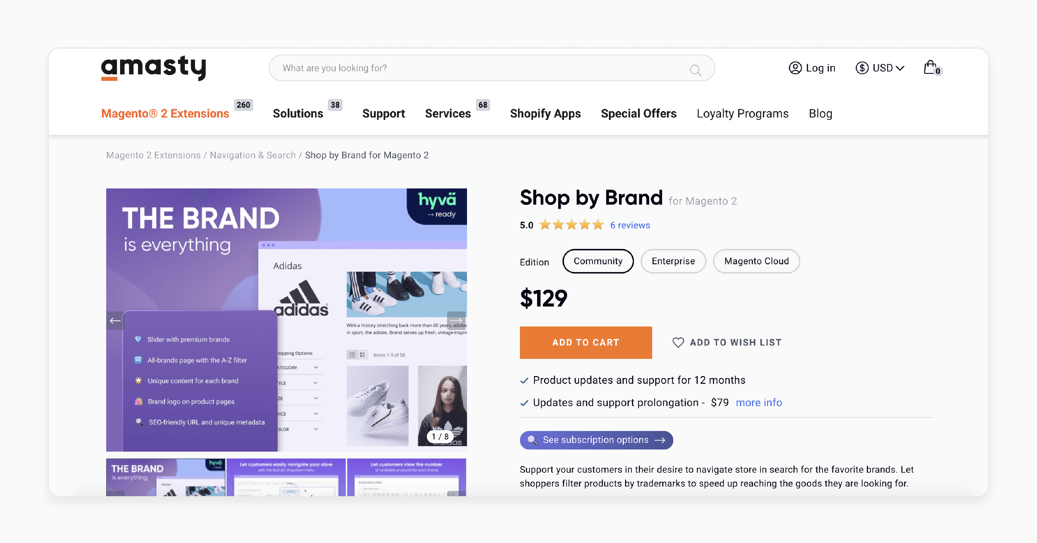 Shop by the Brand with Magento Brand Extension by Aheadworks - Features and Use