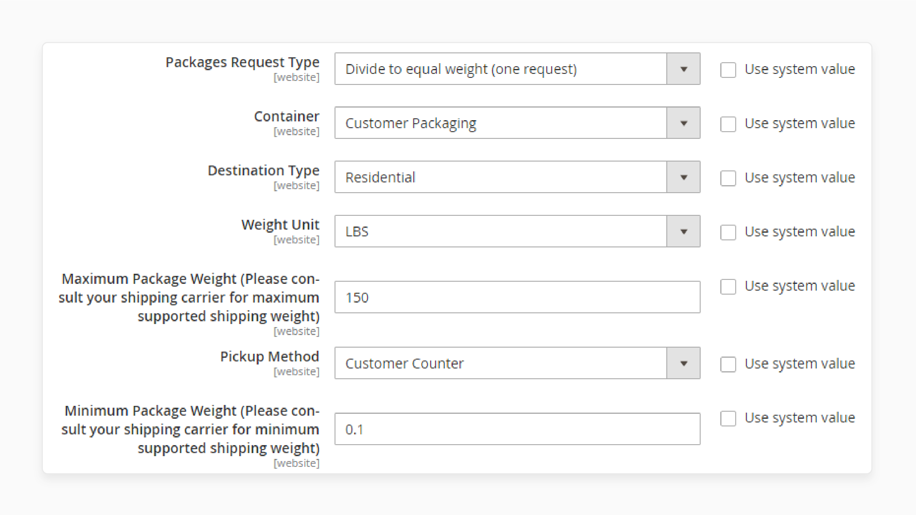 Adjust shipping carrier settings to resolve method updating problems in Magento 2