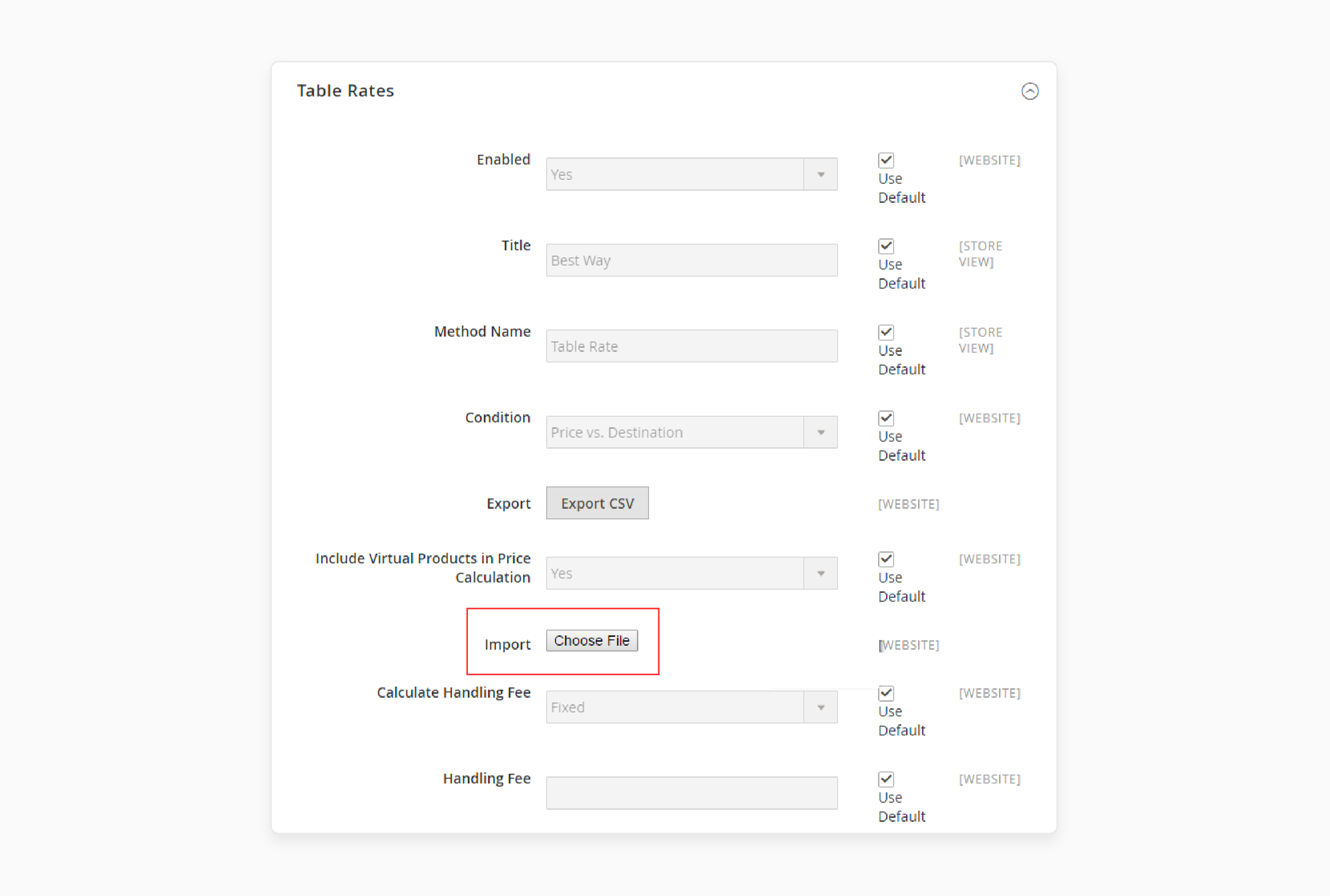 Finalize table rate data to ensure accurate shipping method updates