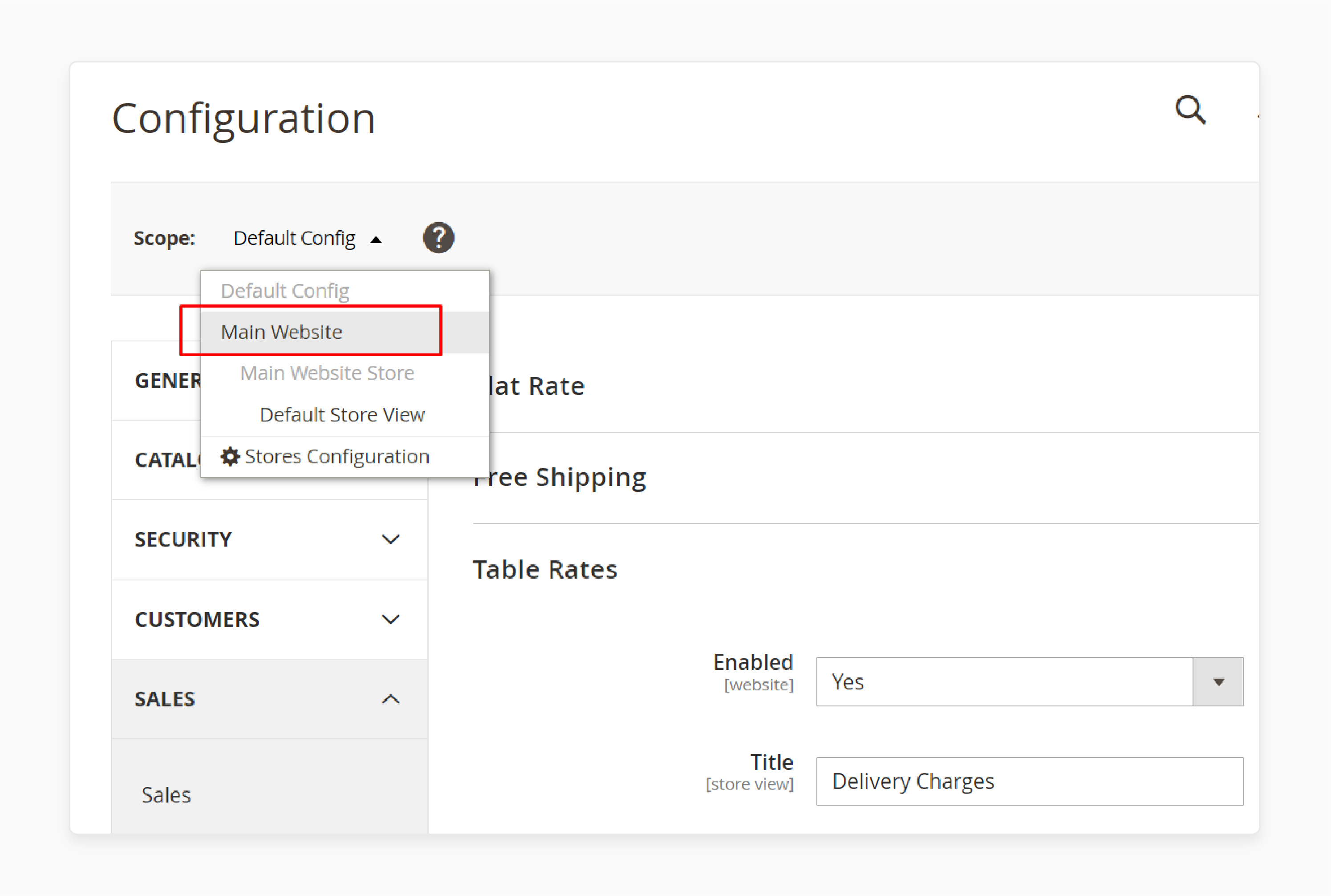 Build table rate data for Magento 2 shipping method configuration