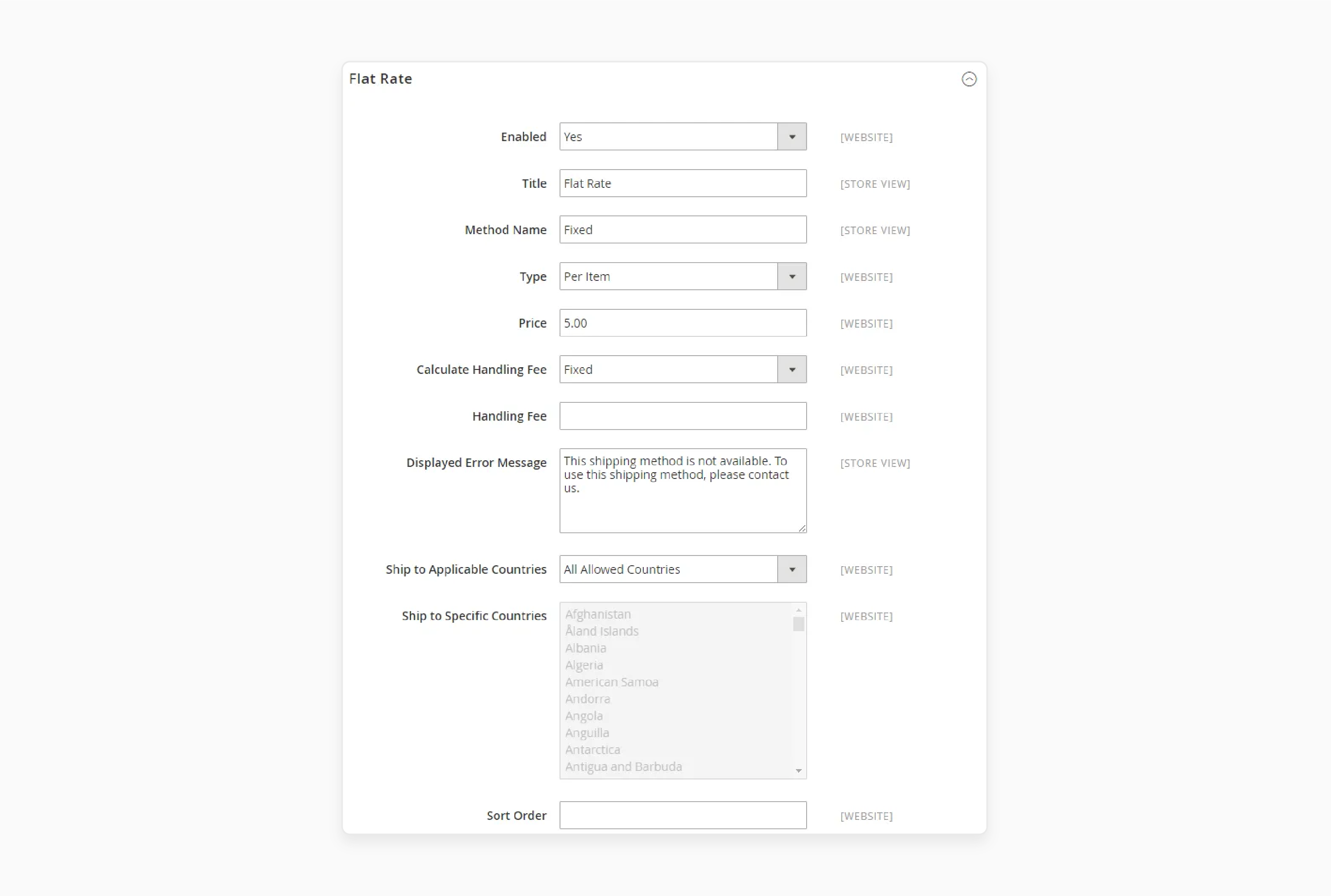 Set up flat rate shipping in Magento 2 for streamlined checkout processes