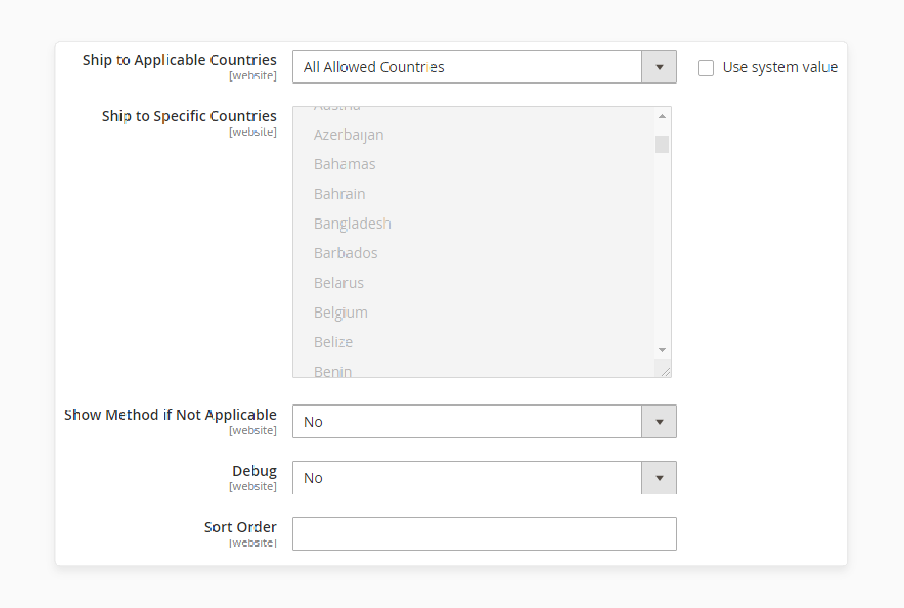 Finalize shipping carrier settings to prevent Magento 2 shipping method issues.