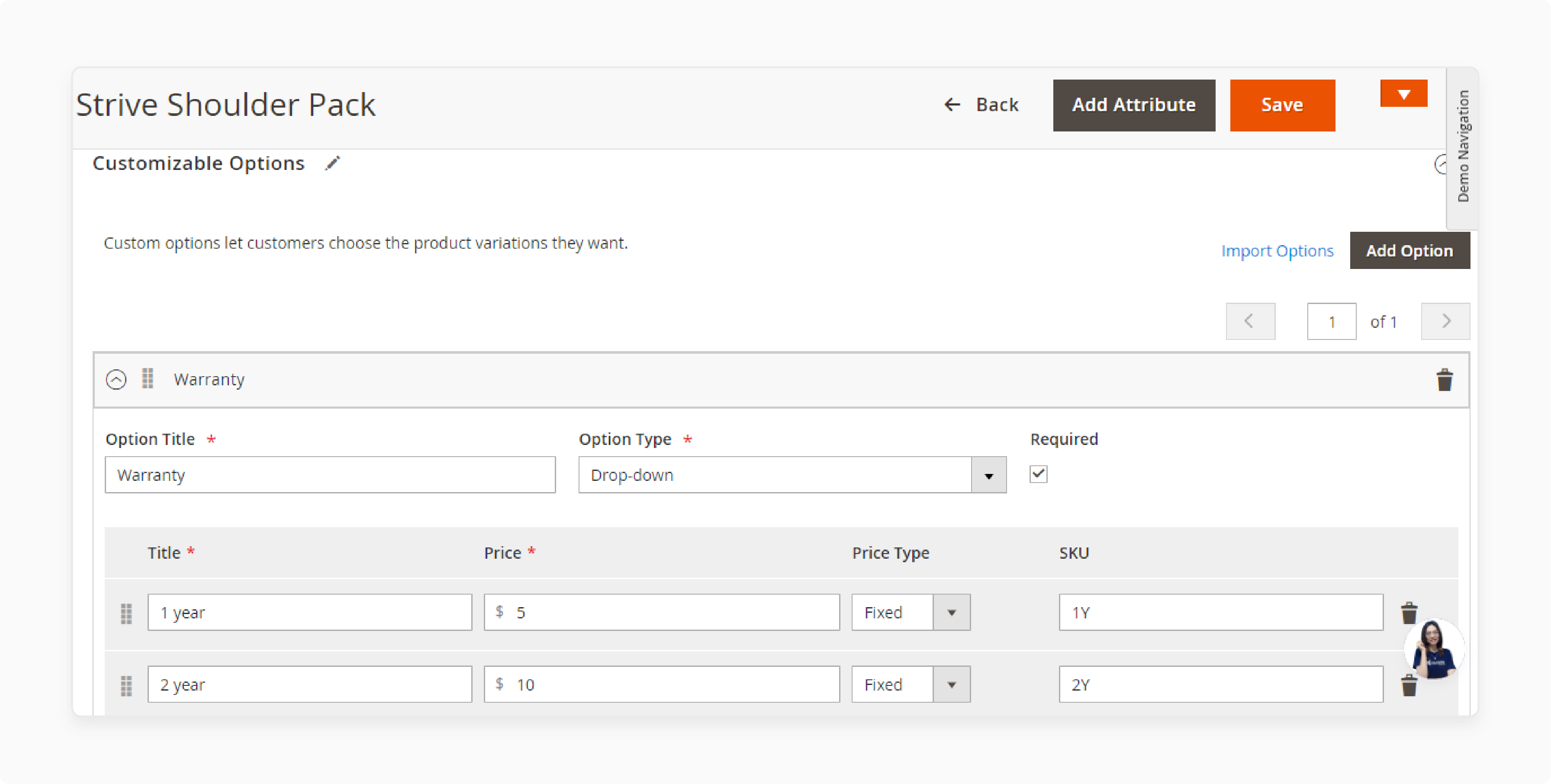 Option Values in Magento 2 Get Product Options