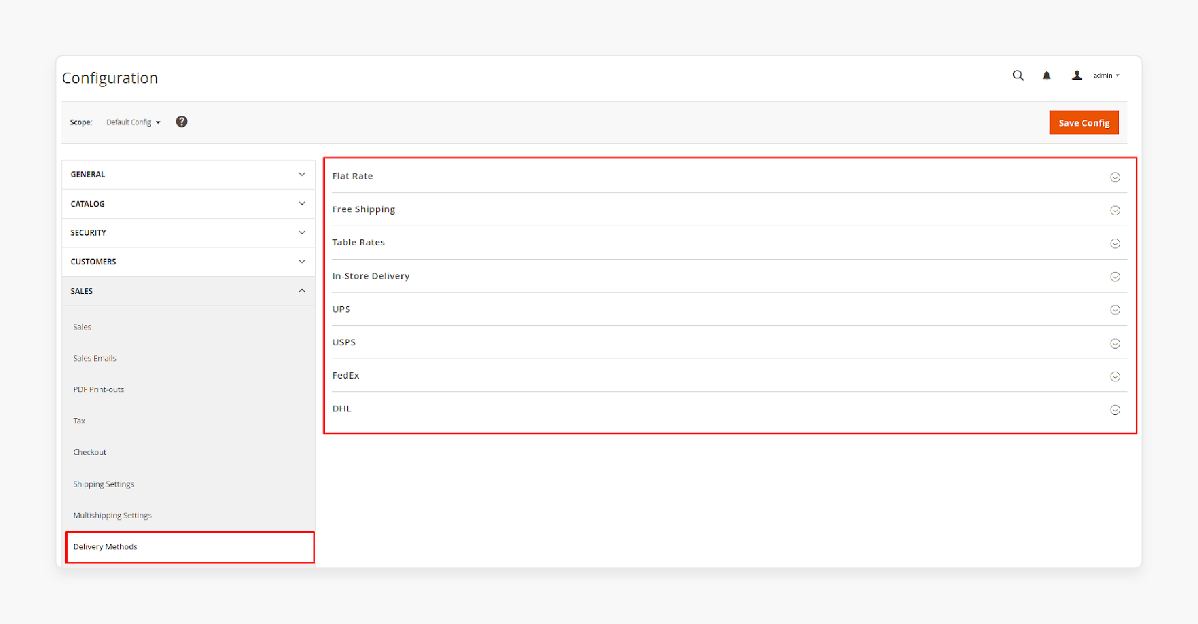 Payment and shipping setup