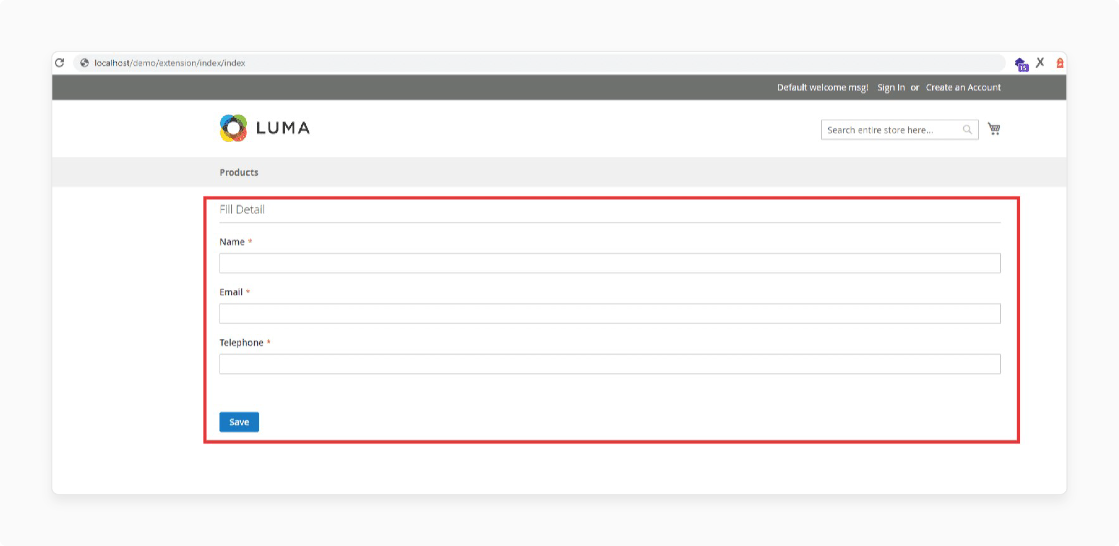 Creating Template File in Magento 2 Custom Forms