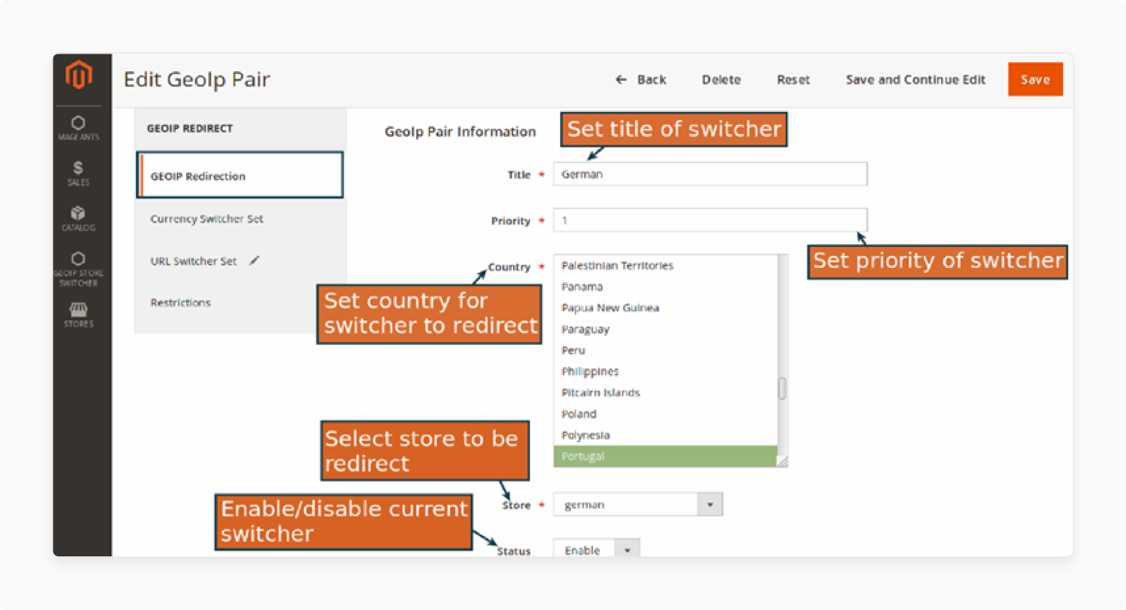 Country-Based Magento 2 GeoIP Store Switcher Setting