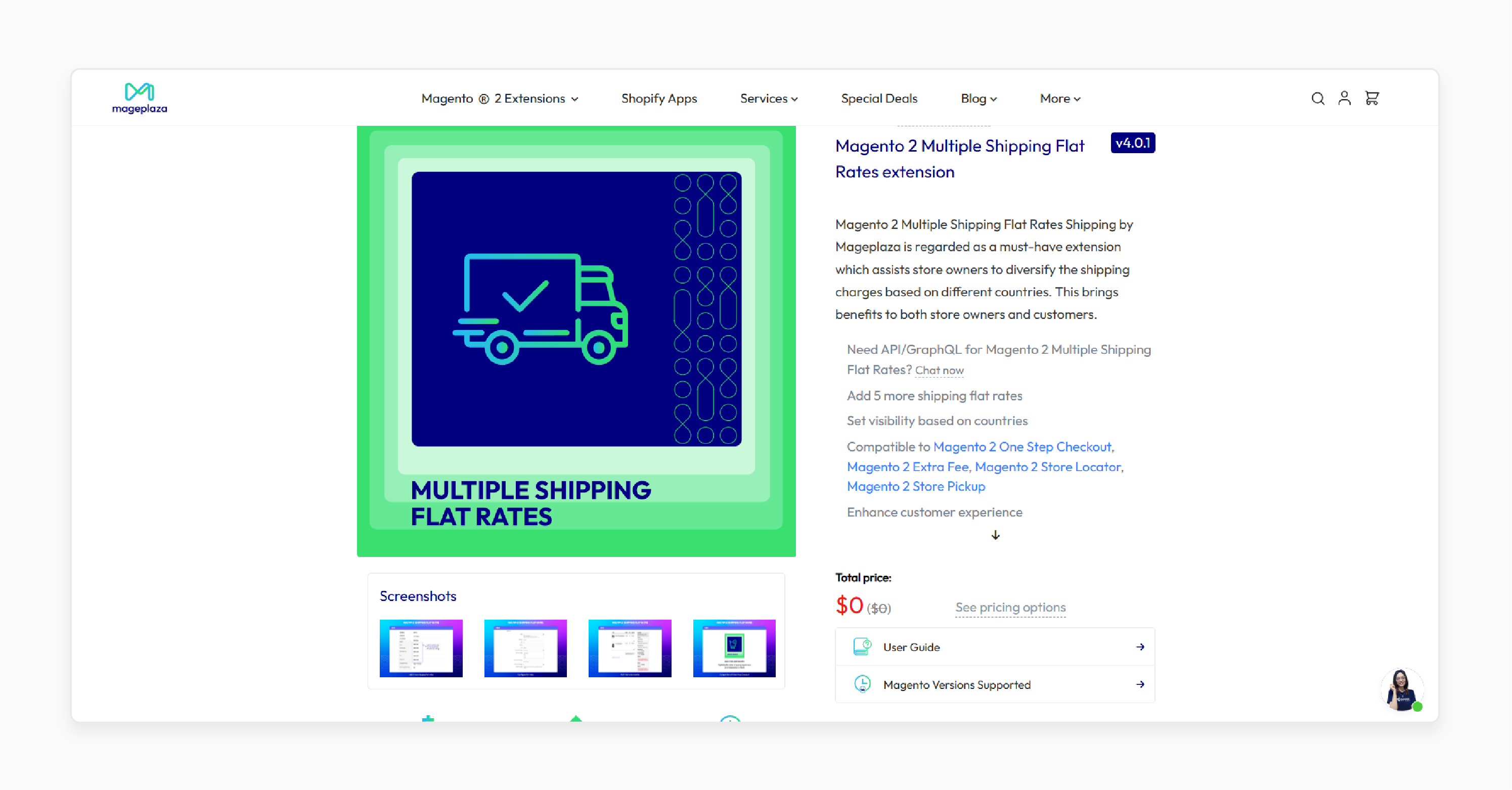 Magento 2 Multiple Shipping Flat Rates extension - Mageplaza