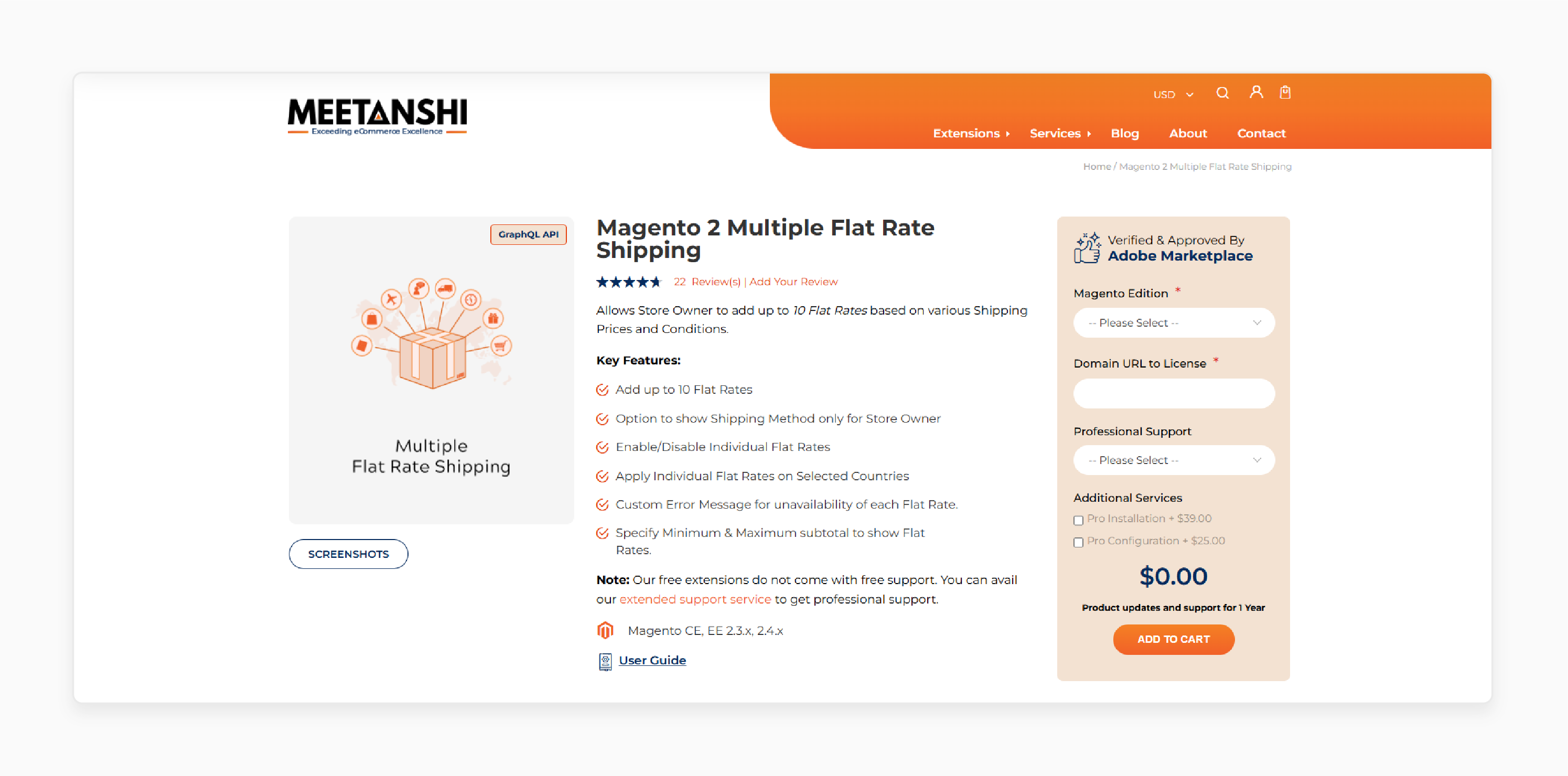 Magento 2 Multiple Flat Rate Shipping - Meetanshi