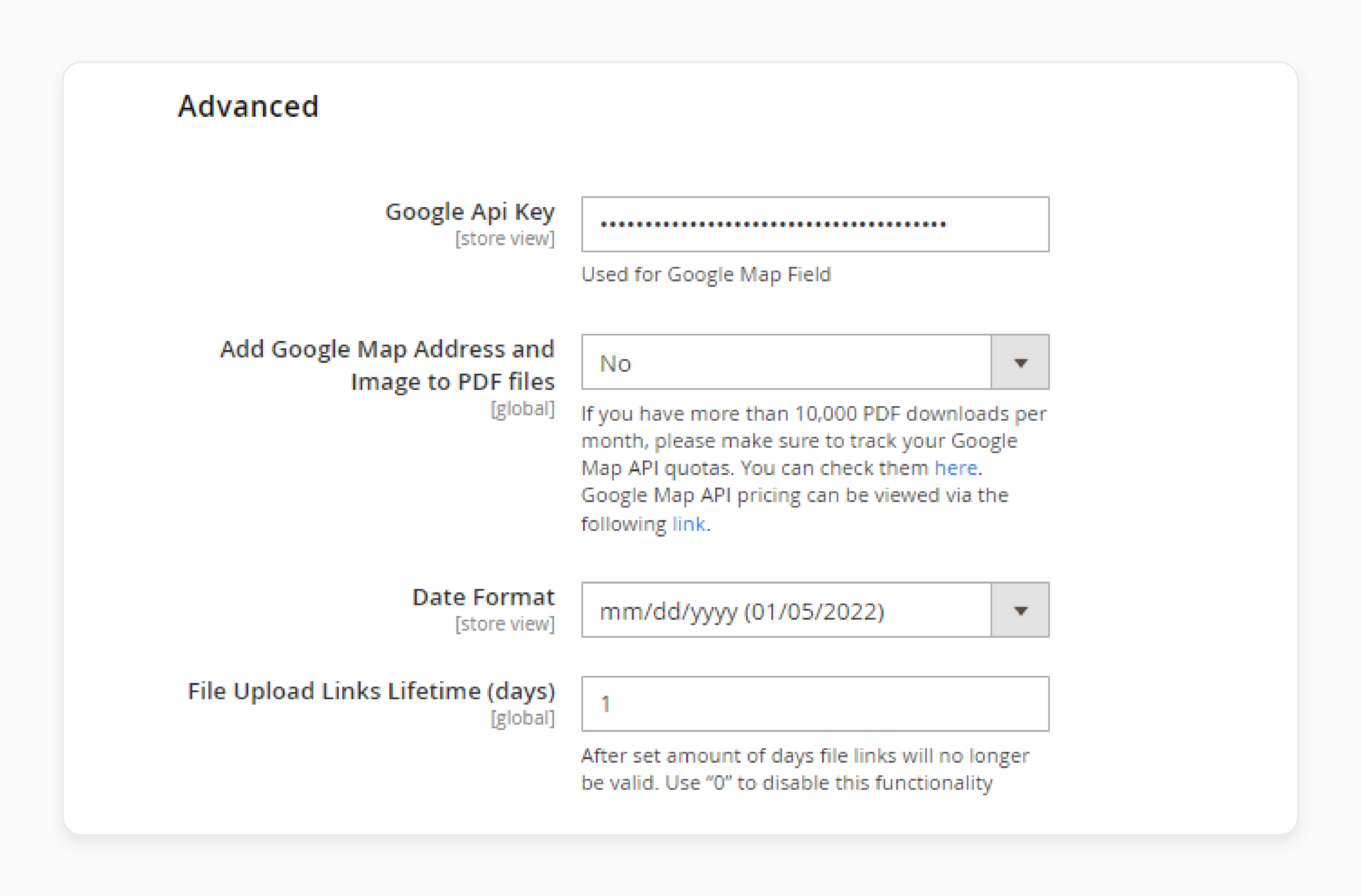 Enabling Google Map API in the Magento 2 Custom Contact Forms Extension