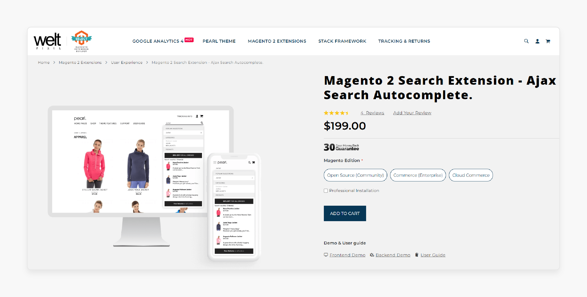 WeltPixel Magento 2 Search Autocomplete