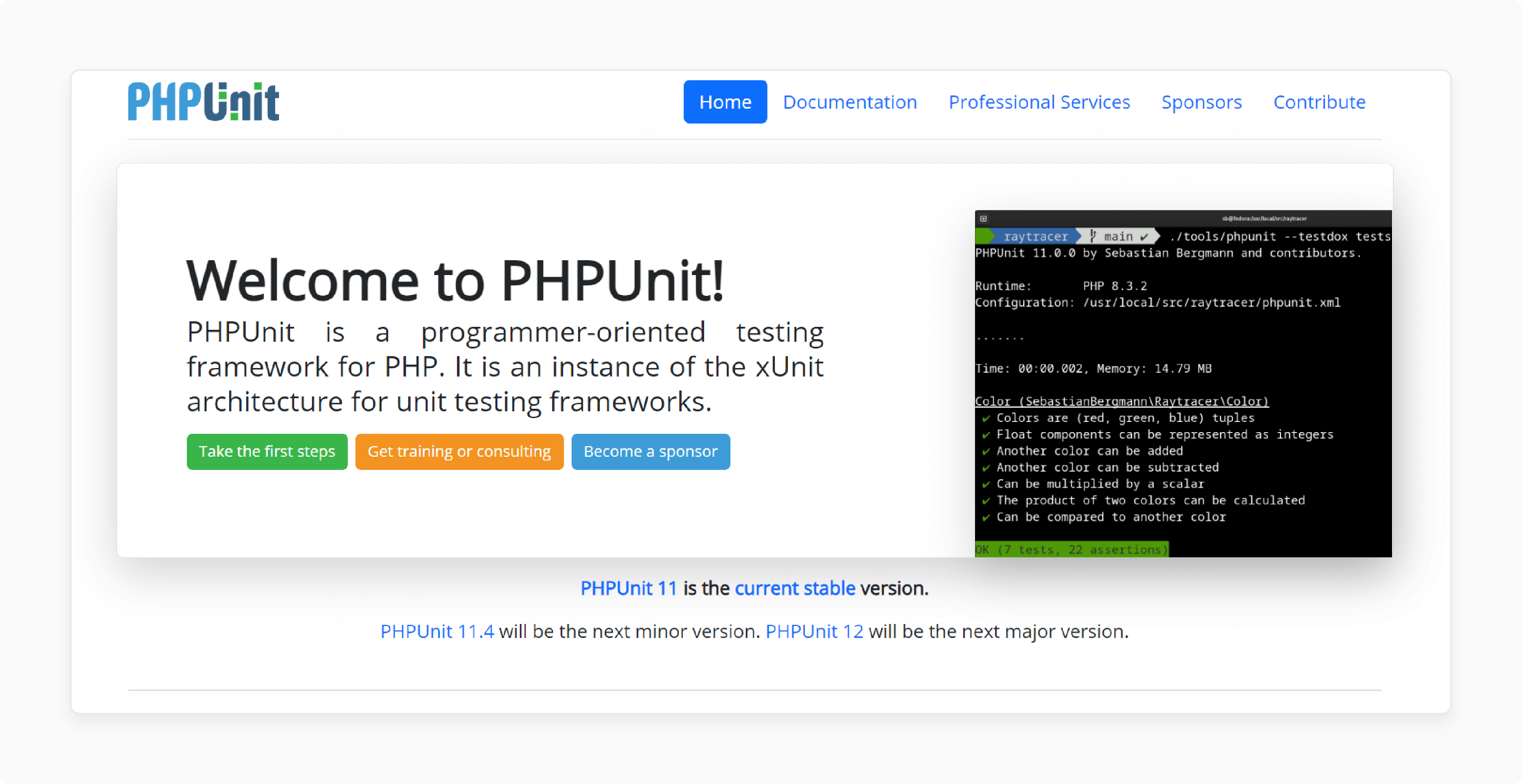 PHP testing framework for Magento 2 unit testing