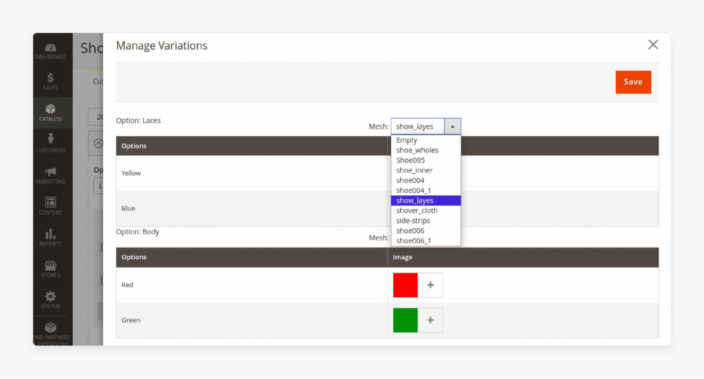 Adding Variations and Custom Options for Magento 2 AR Integration