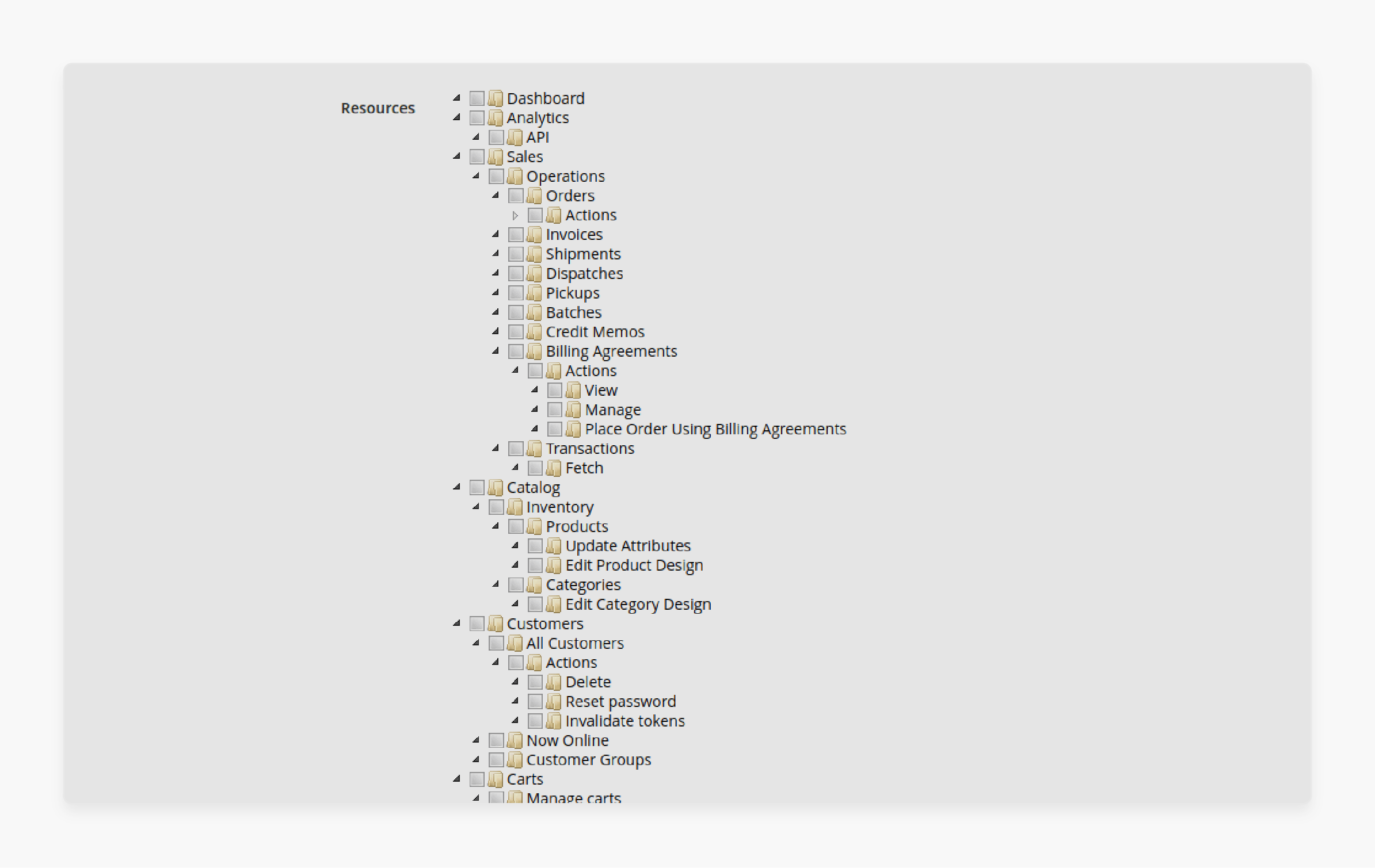 ACL rule implementation in the Magento 2 backend menu for controlling admin access