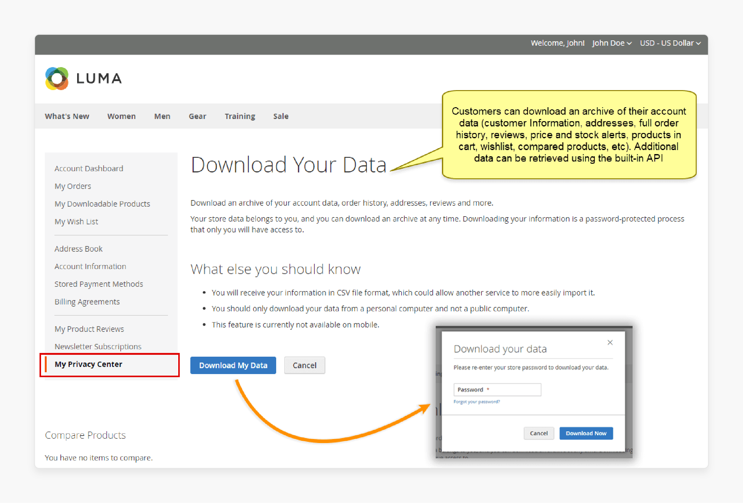 Enable Data Subject Access Rights