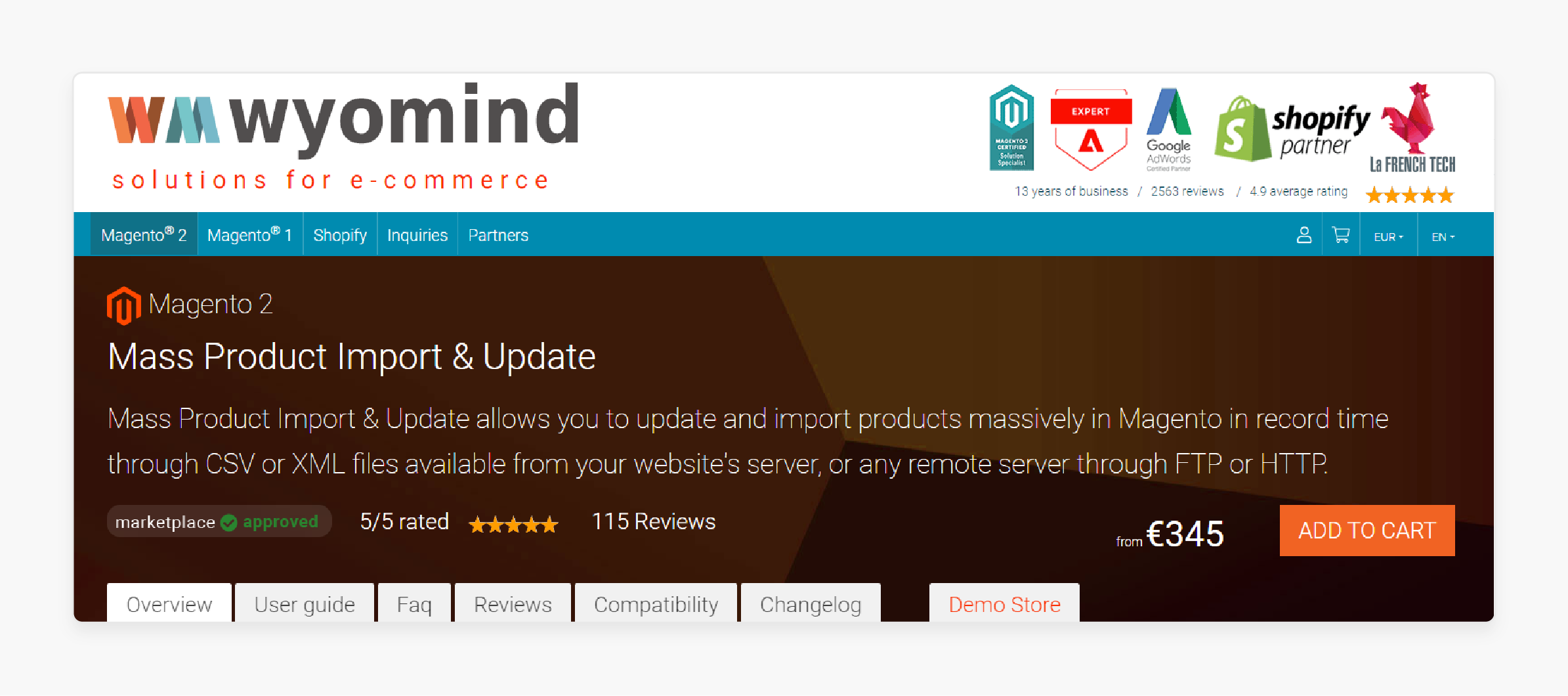 Magento 2 Mass Product Import &amp; Update Extension by Wyomind