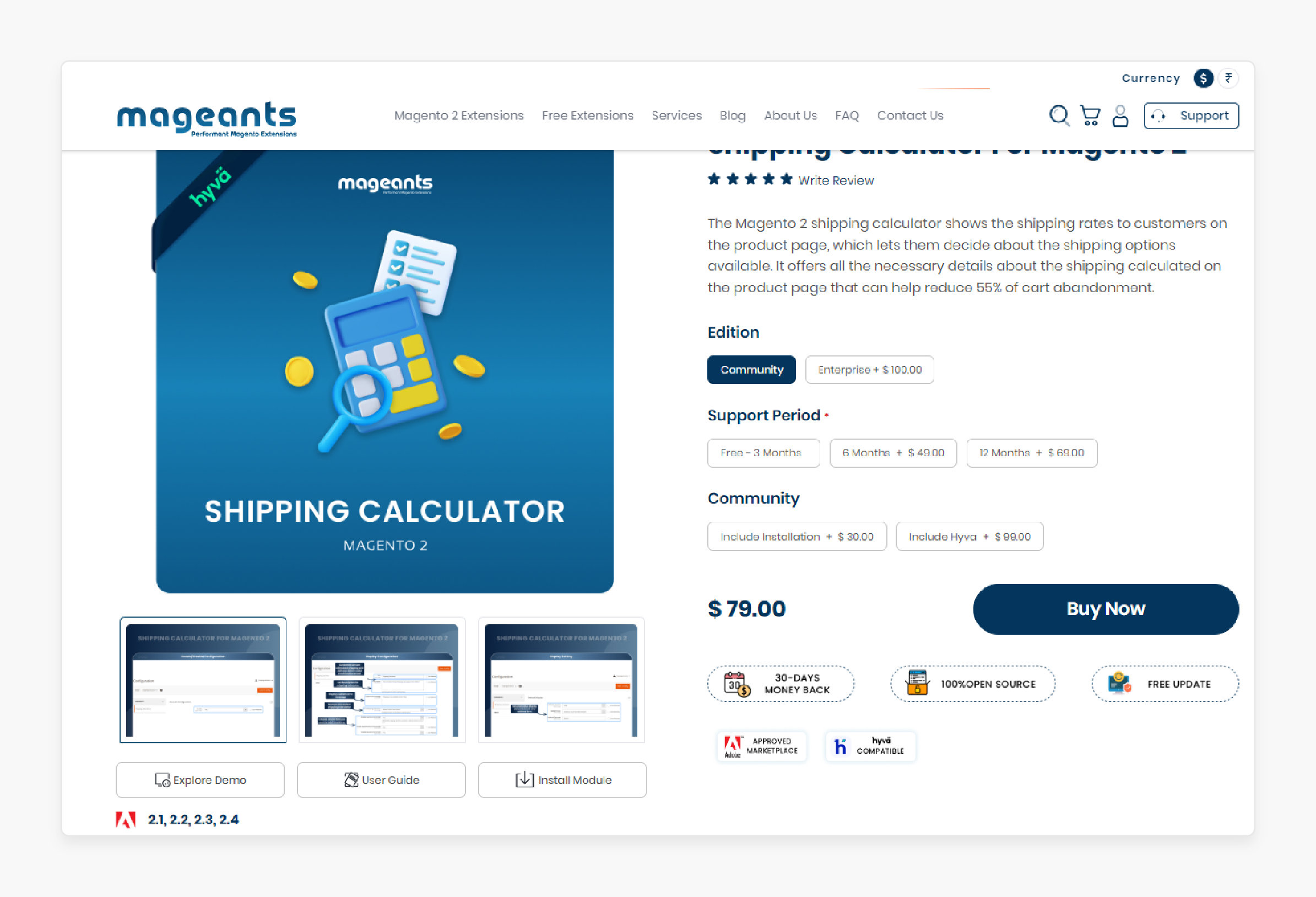 Shipping Calculator For Magento 2 - Mageants