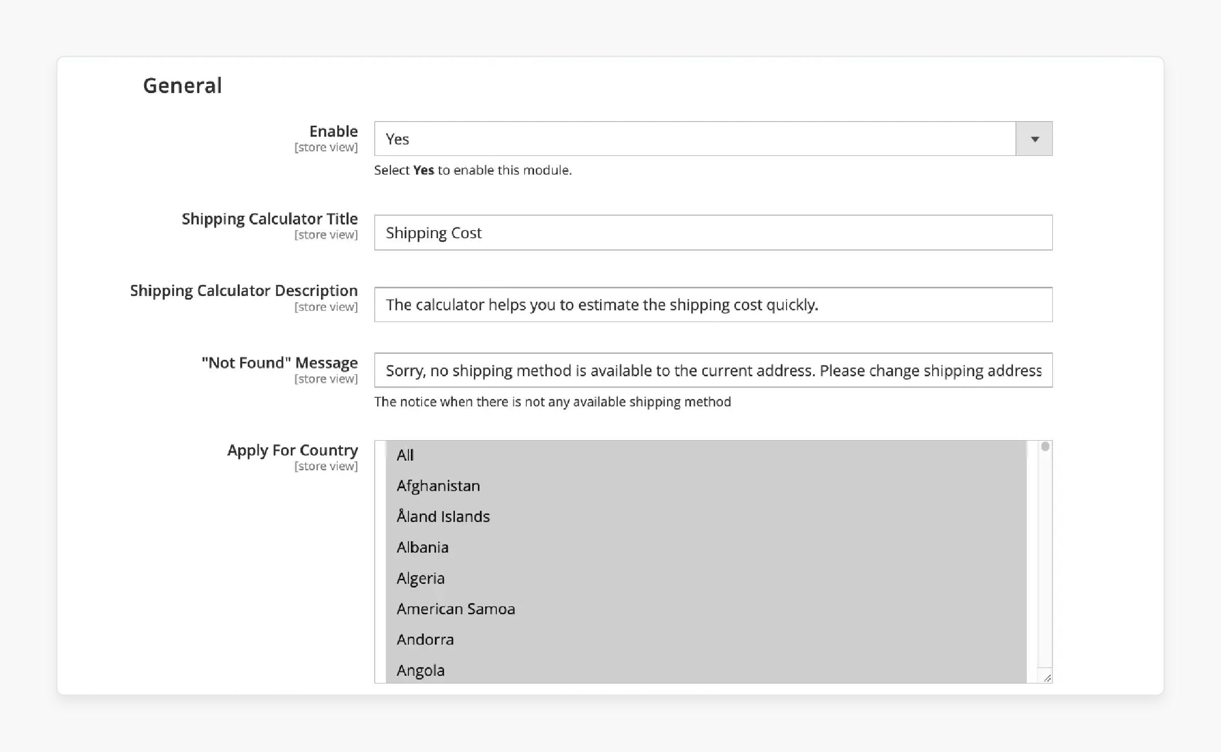 Application of Shipping Rules