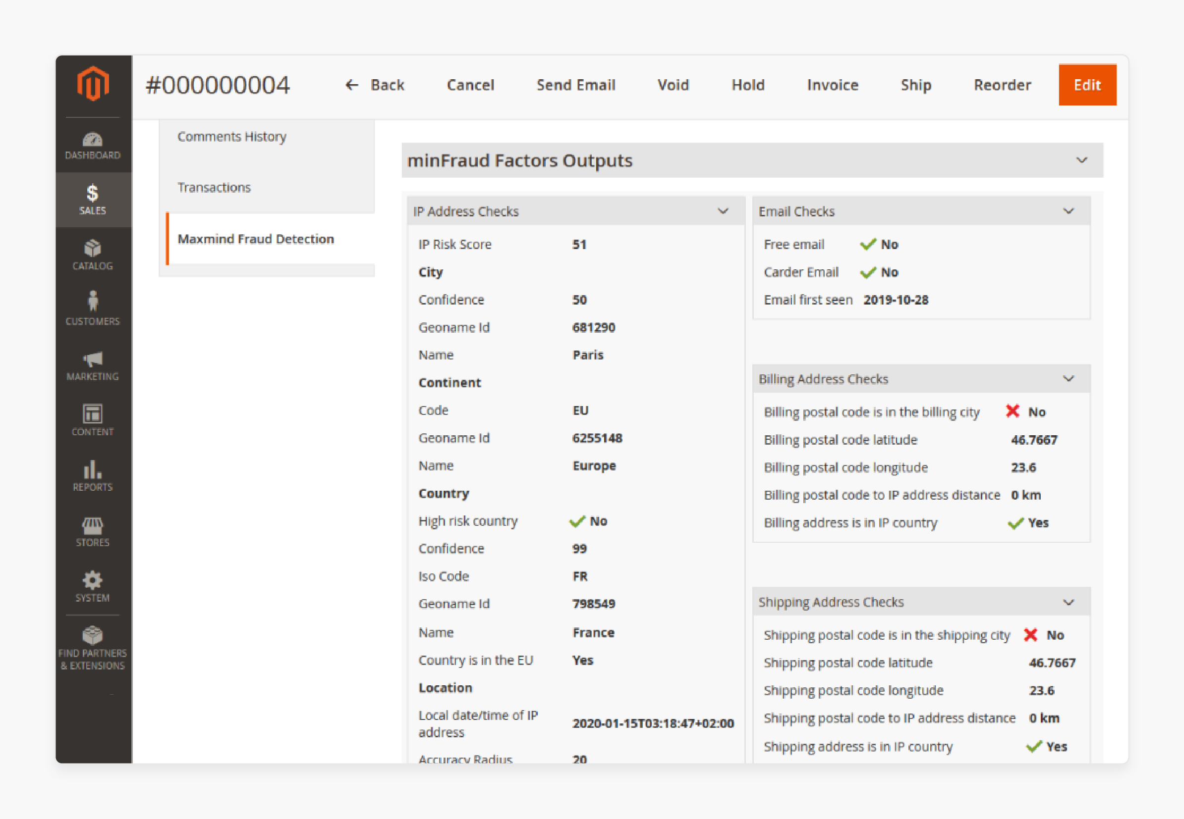 magento maxmind fraud prevention tool analyzing transactions in a magento store to detect and prevent fraud