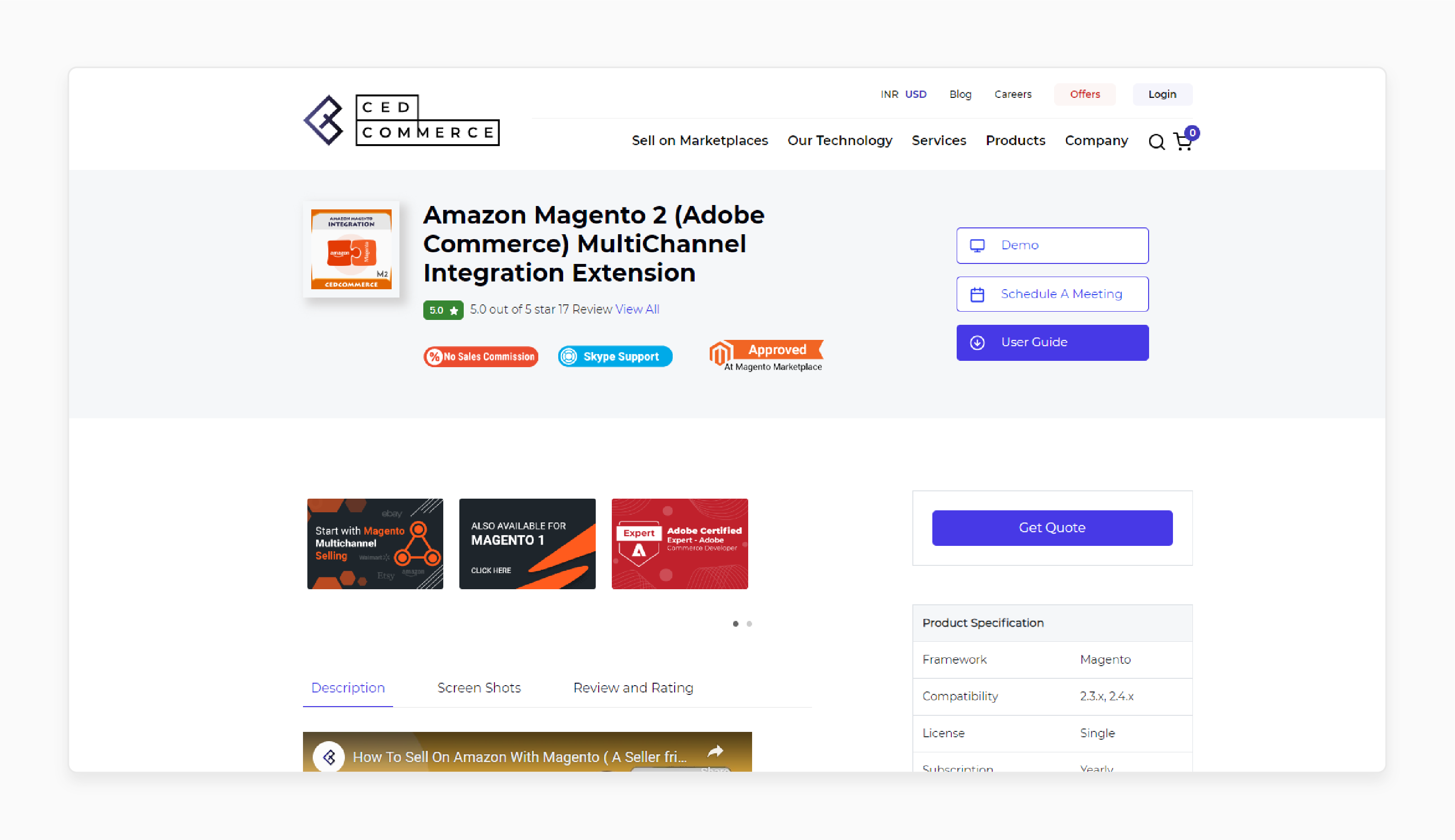 Amazon Magento 2 MultiChannel Integration Extension by CedCommerce for seamless eCommerce management