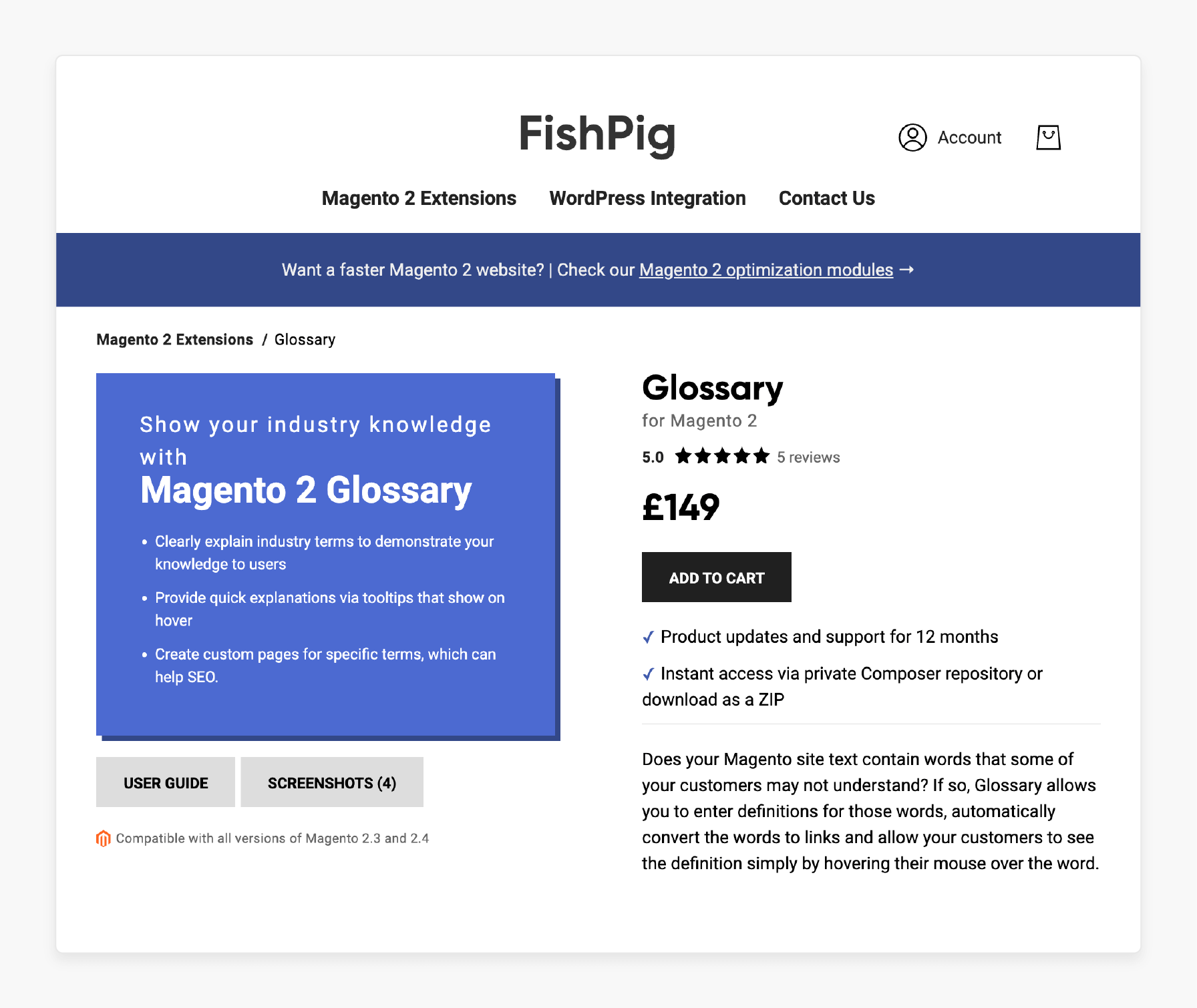 Magento 2 for Glossary - Fishpig