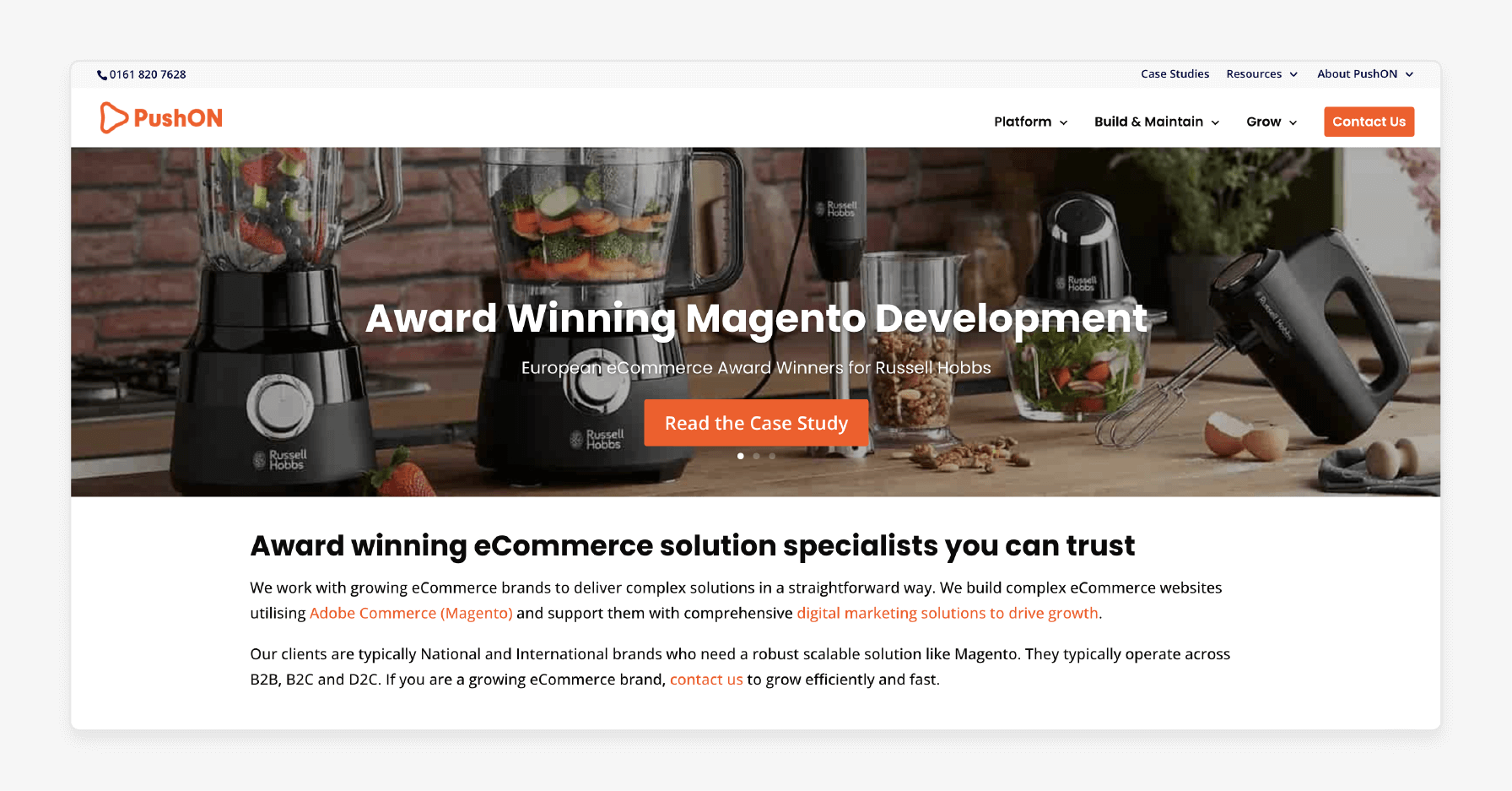 PushON UK-based agency offering scalable Magento enterprise platforms