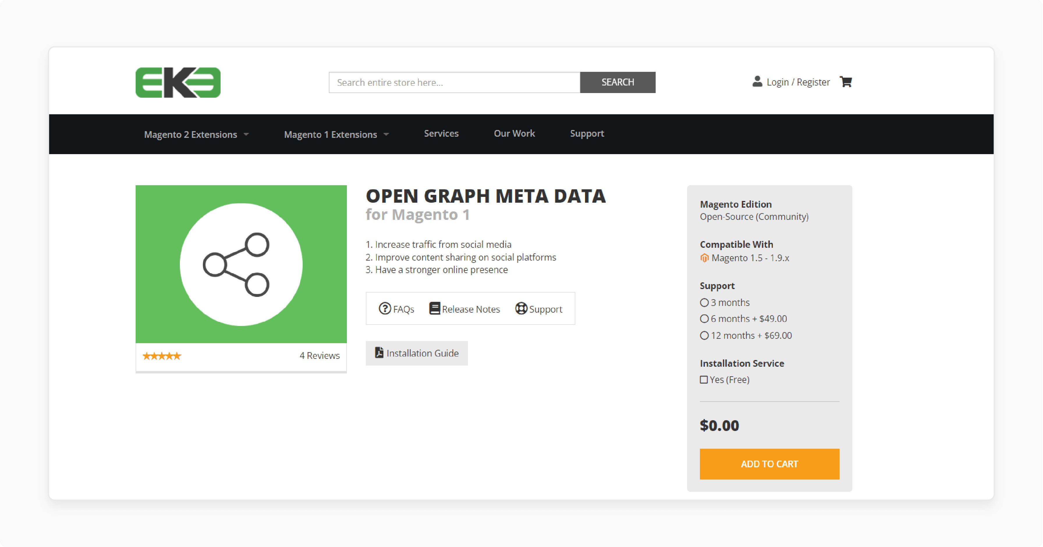 Open Graph Meta Tags Extension for Magento 2 by EKE Digital enhancing social media engagement