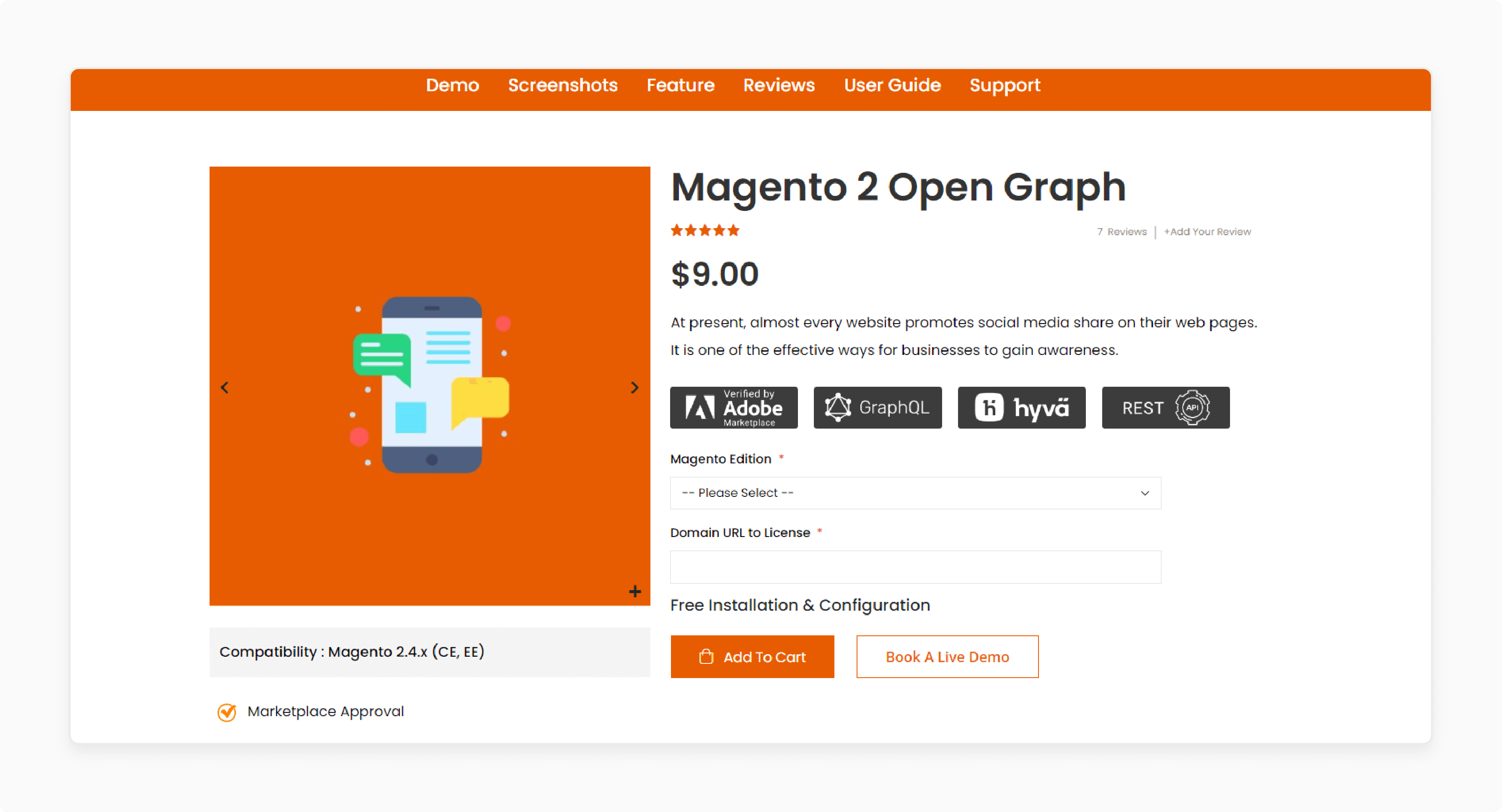 Magento 2 Open Graph Tags Extension by VDC Store for better social media visibility