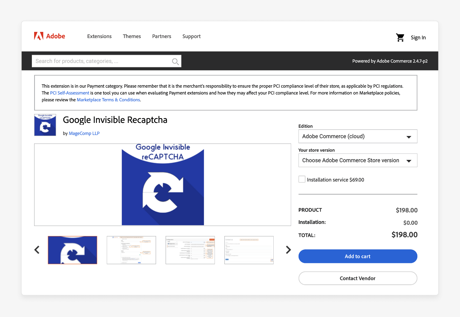 Adobe reCAPTCHA protection