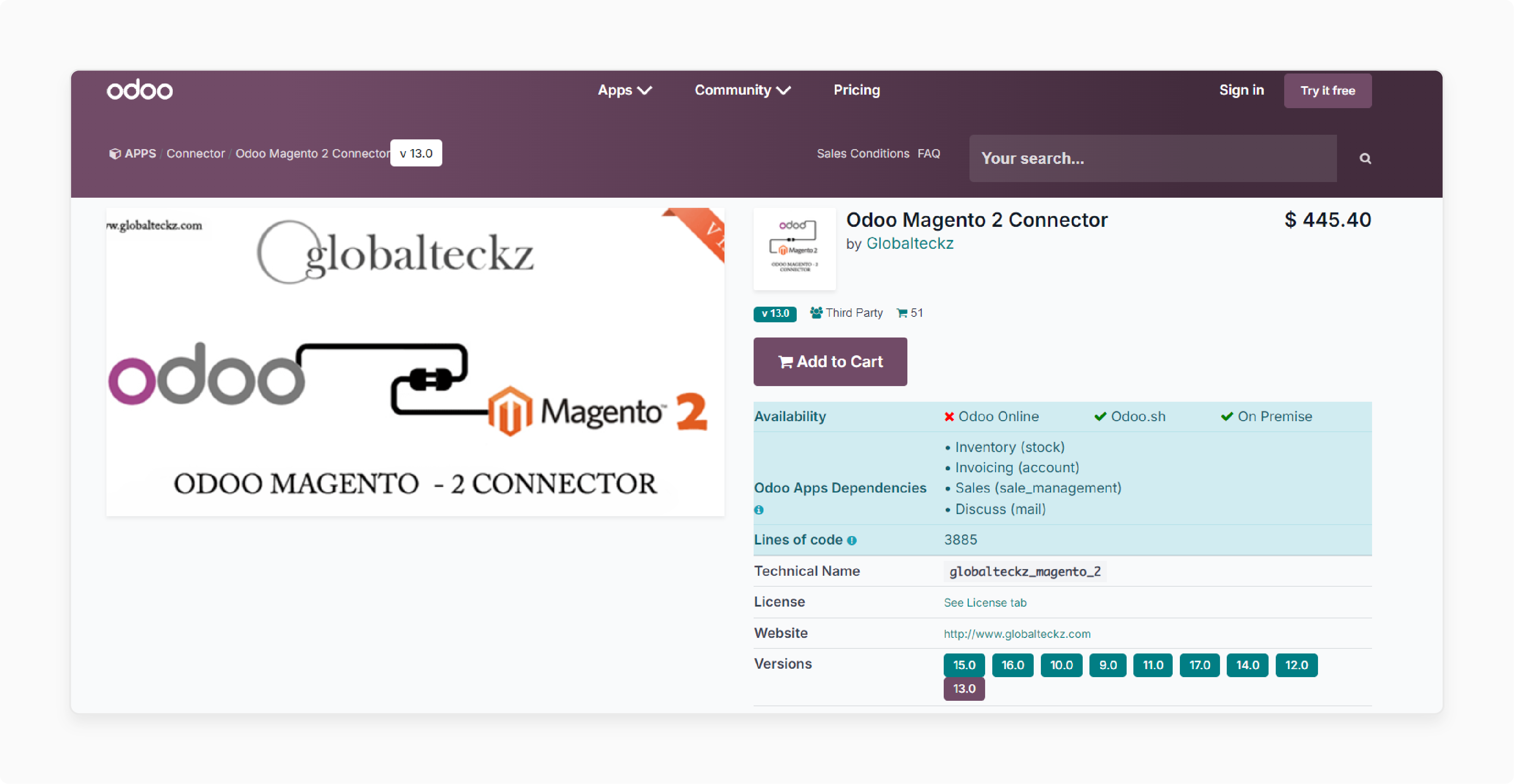 Odoo Magento 2 connector by Globalteckz with real-time data synchronization features