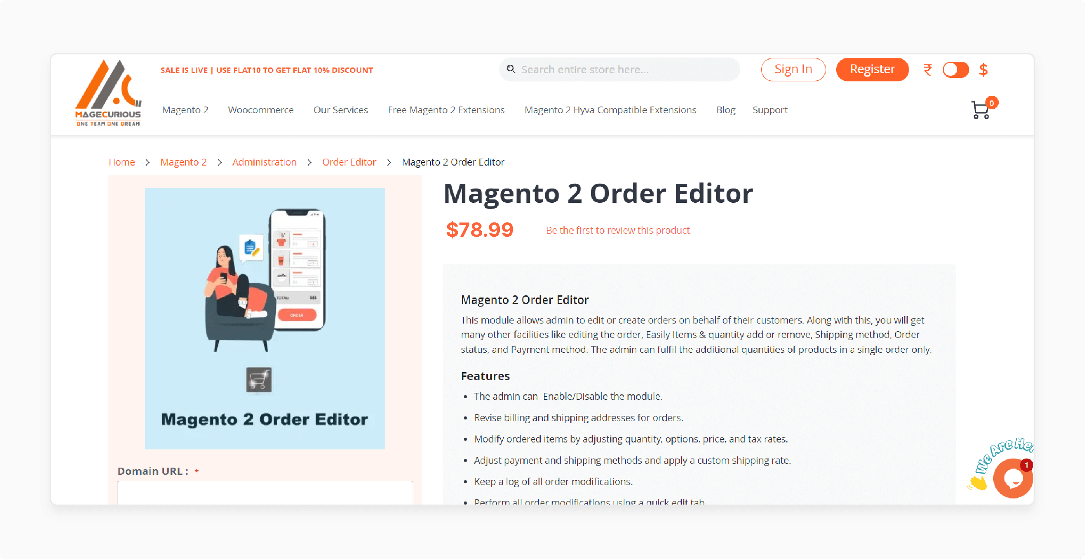 MageCurious Magento 2 Order Editor for efficient order management