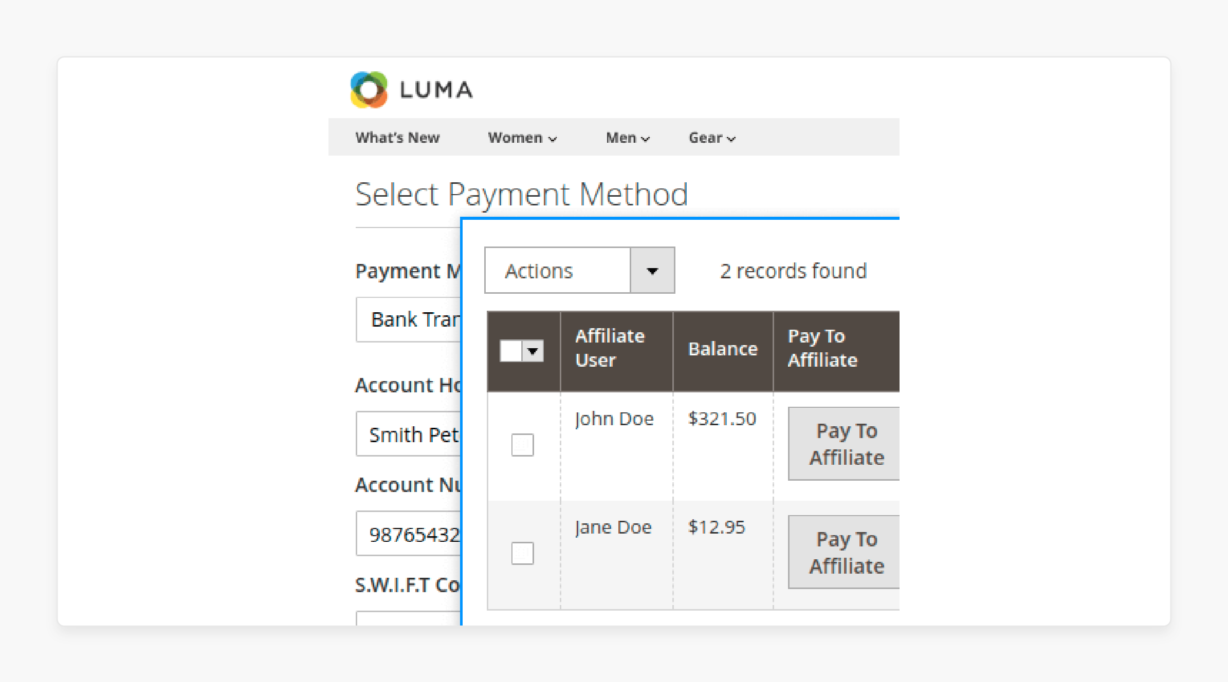 managing affiliate payouts in Magento 2 with automated commission payments