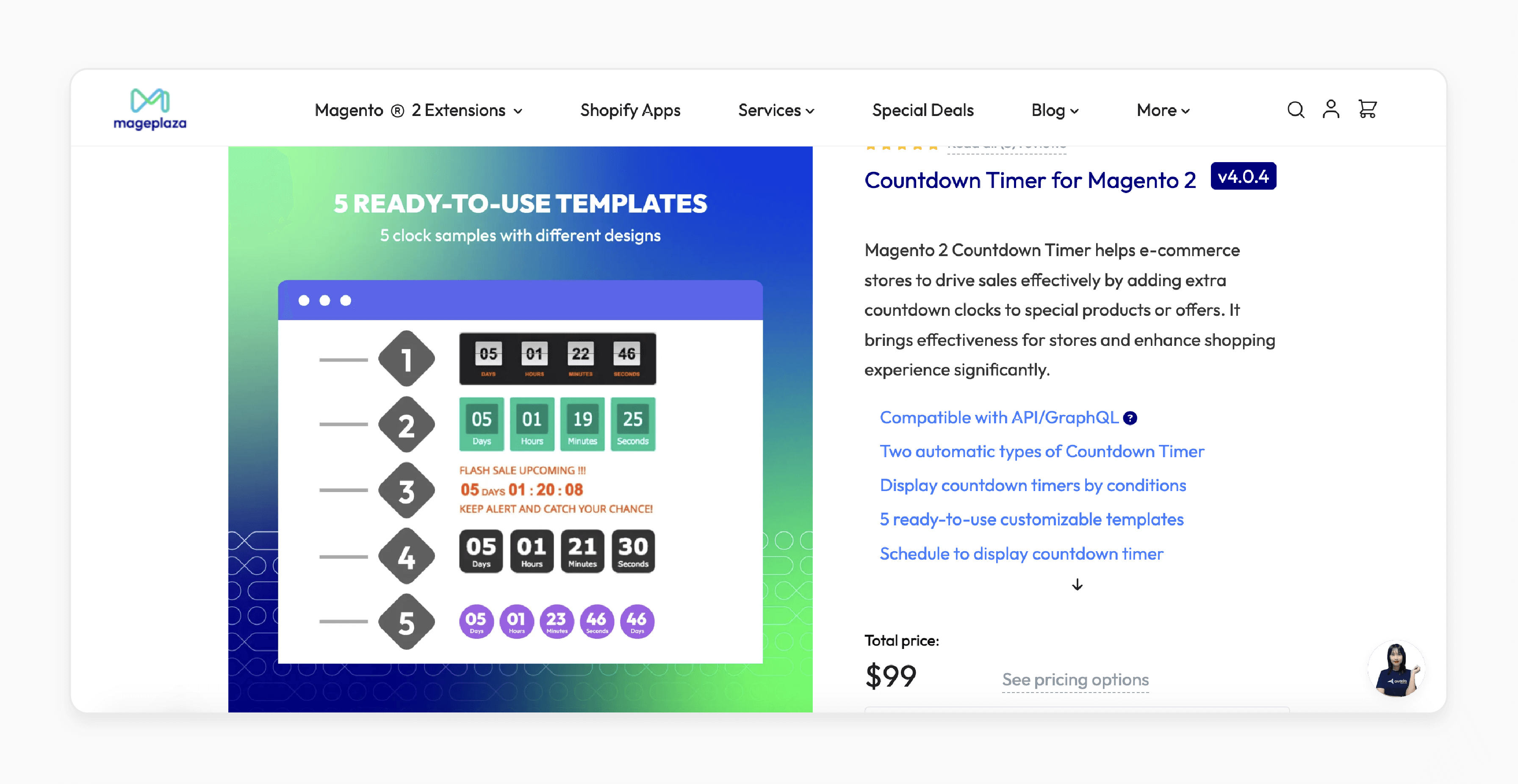 Countdown Timer for Magento 2 - Mageplaza