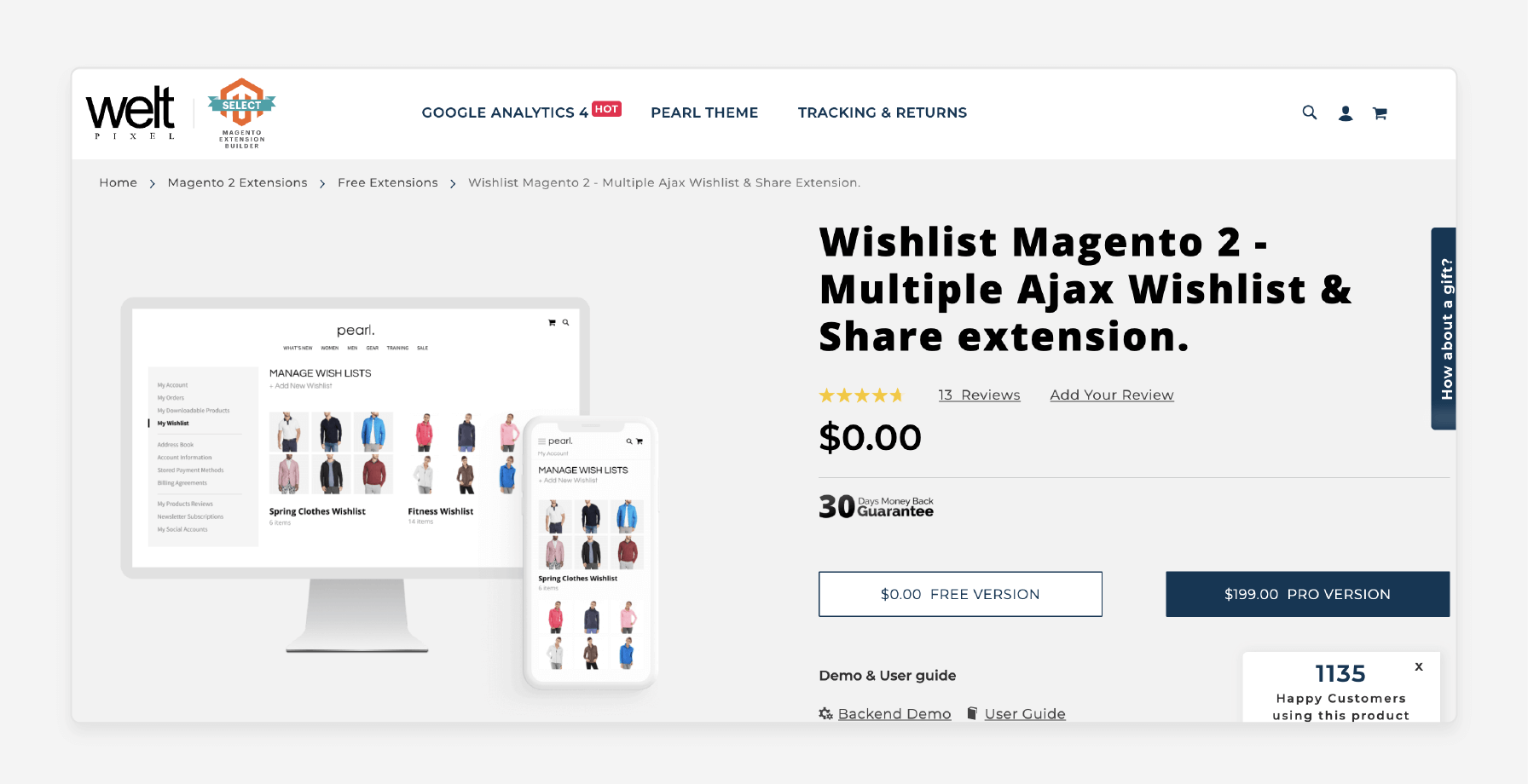 Welt Pixel’s multiple Ajax Wishlist extension enhancing e-commerce engagement