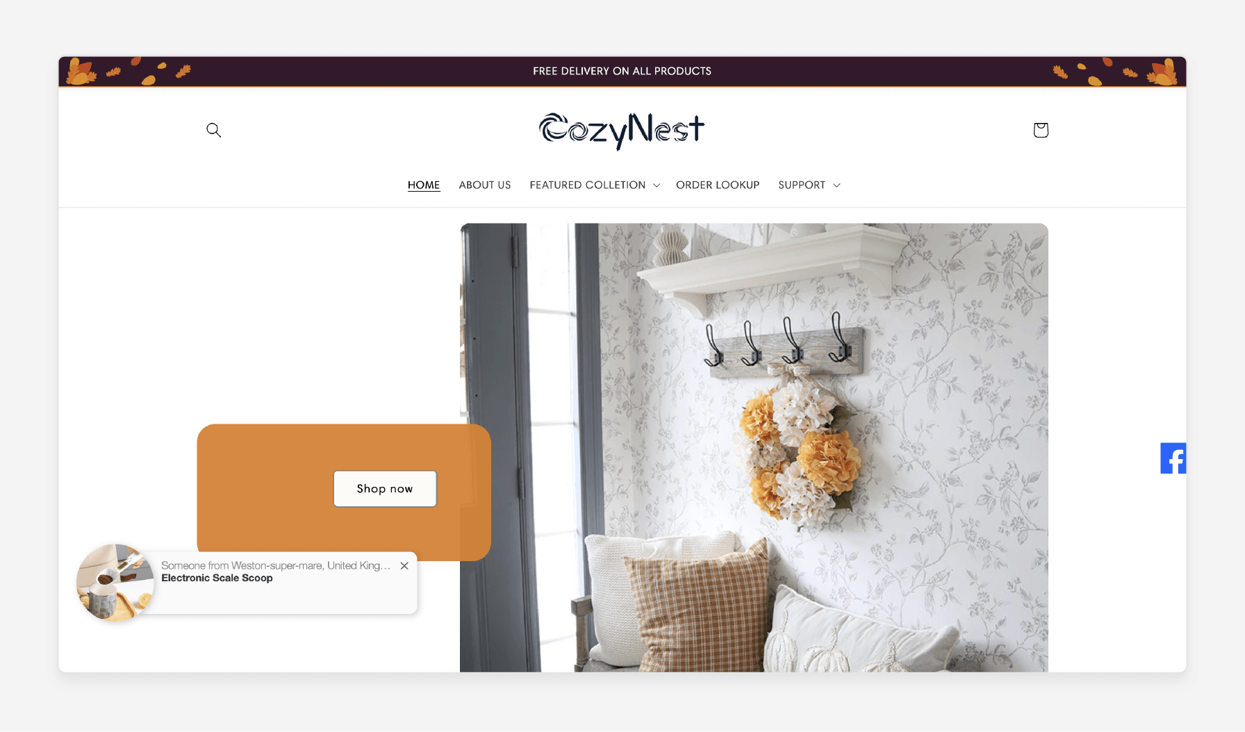 CozyNest home goods retailer integrating Ajax Wishlist to boost customer satisfaction