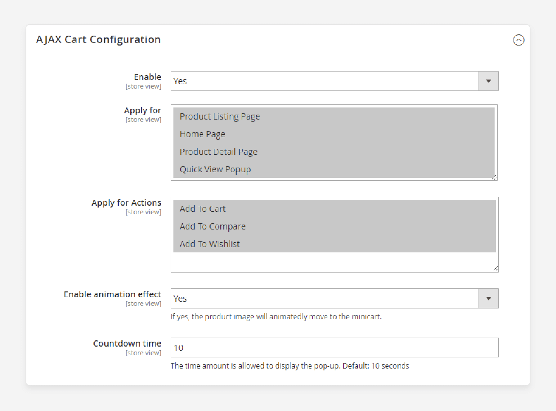 Configuration for Ajax Wishlist and Login in Magento 2