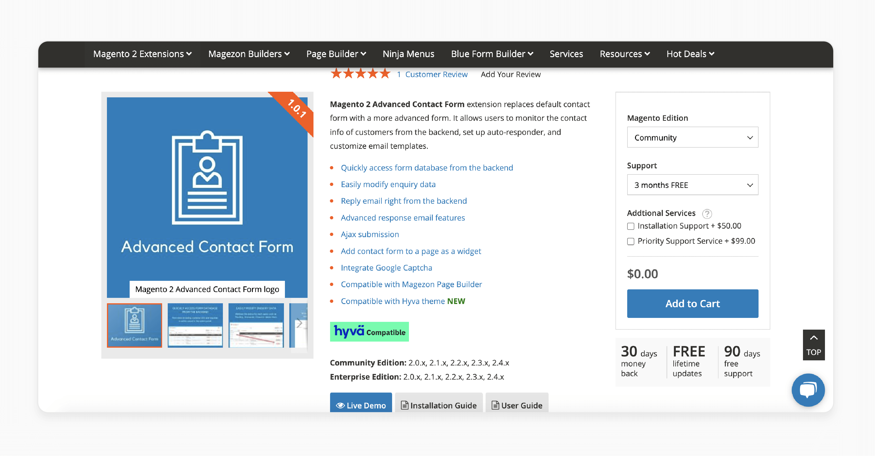 Magento 2 advanced contact form extension by Magezon with ReCaptcha integration and auto-responses